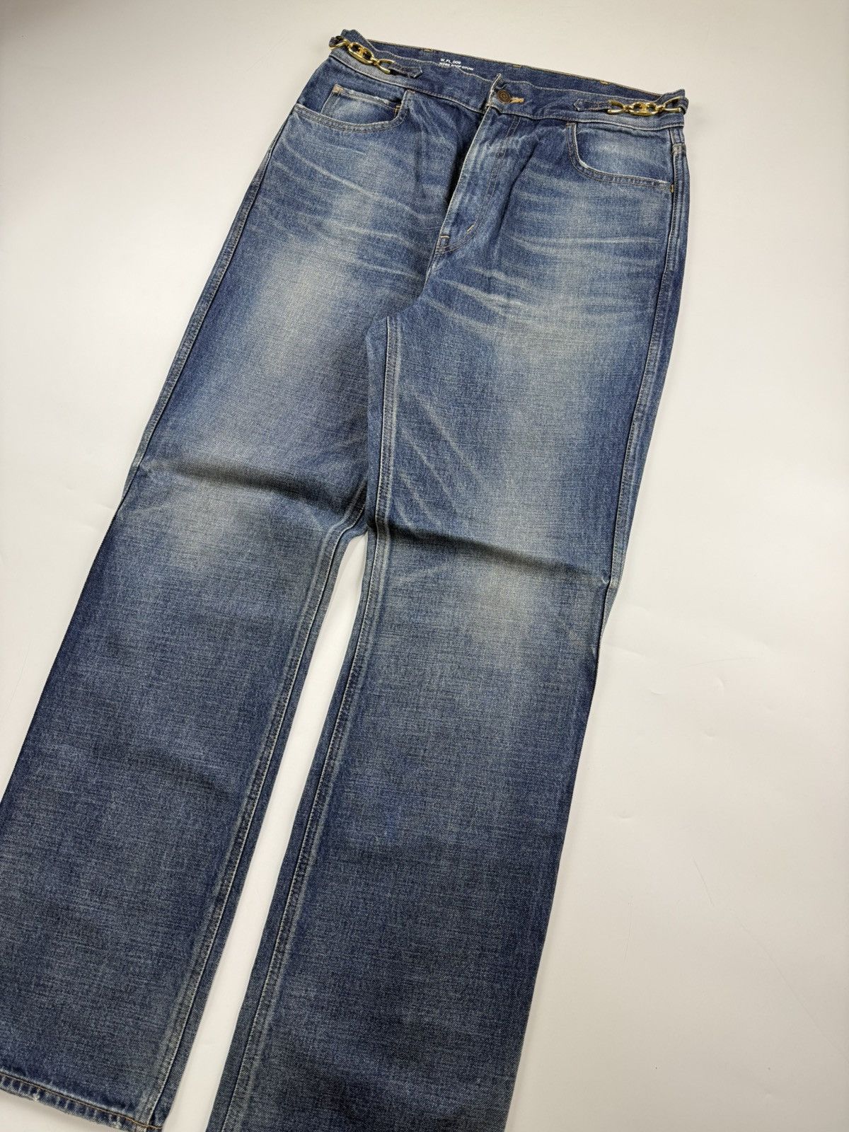Celine Celine Triomphe Gold Buckle Jeans Size US 32 / EU 48 - 5 Thumbnail