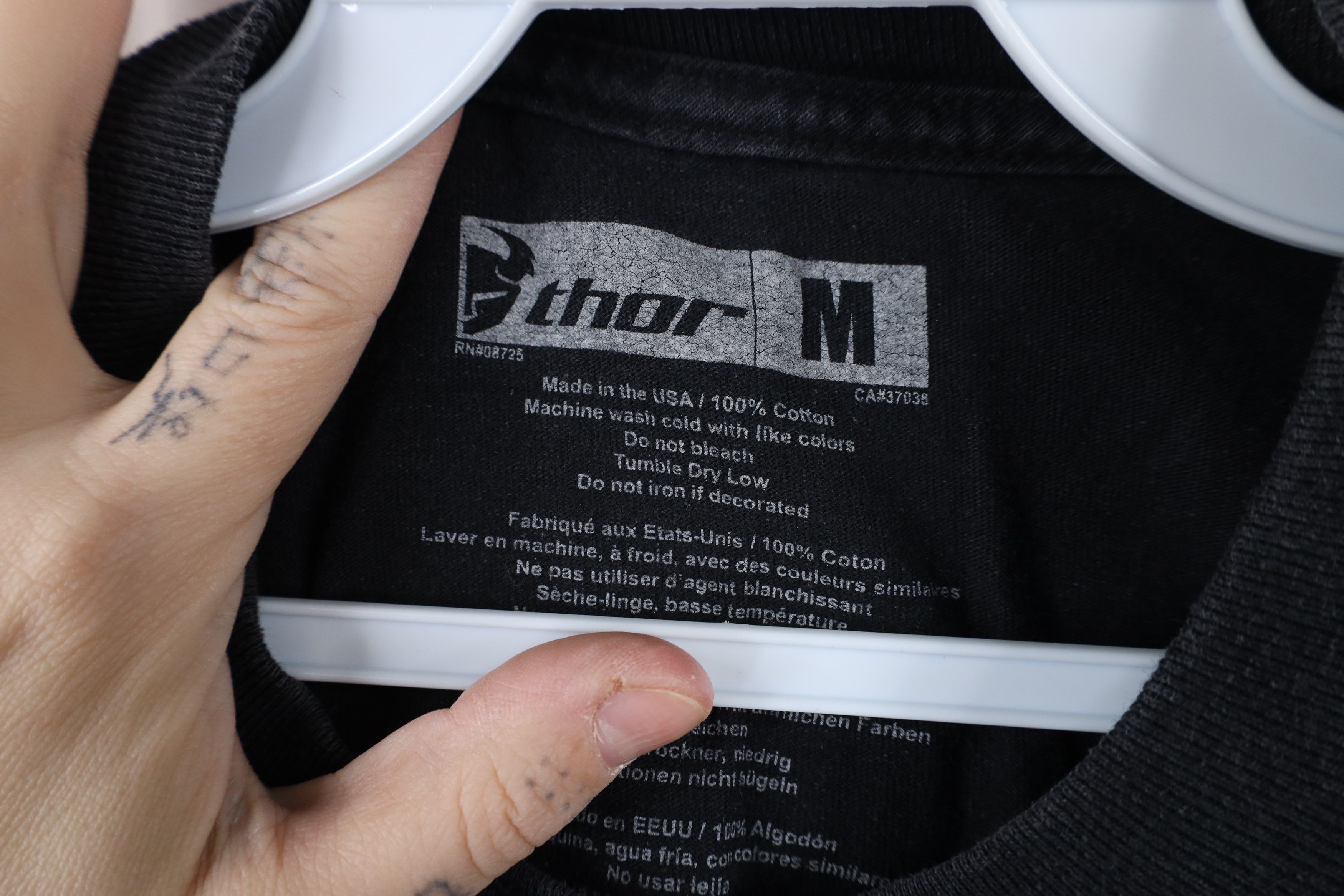 Vintage Vintage Thor Racing Spell Out Motocross Short Sleeve T-Shirt Size US M / EU 48-50 / 2 - 8 Thumbnail