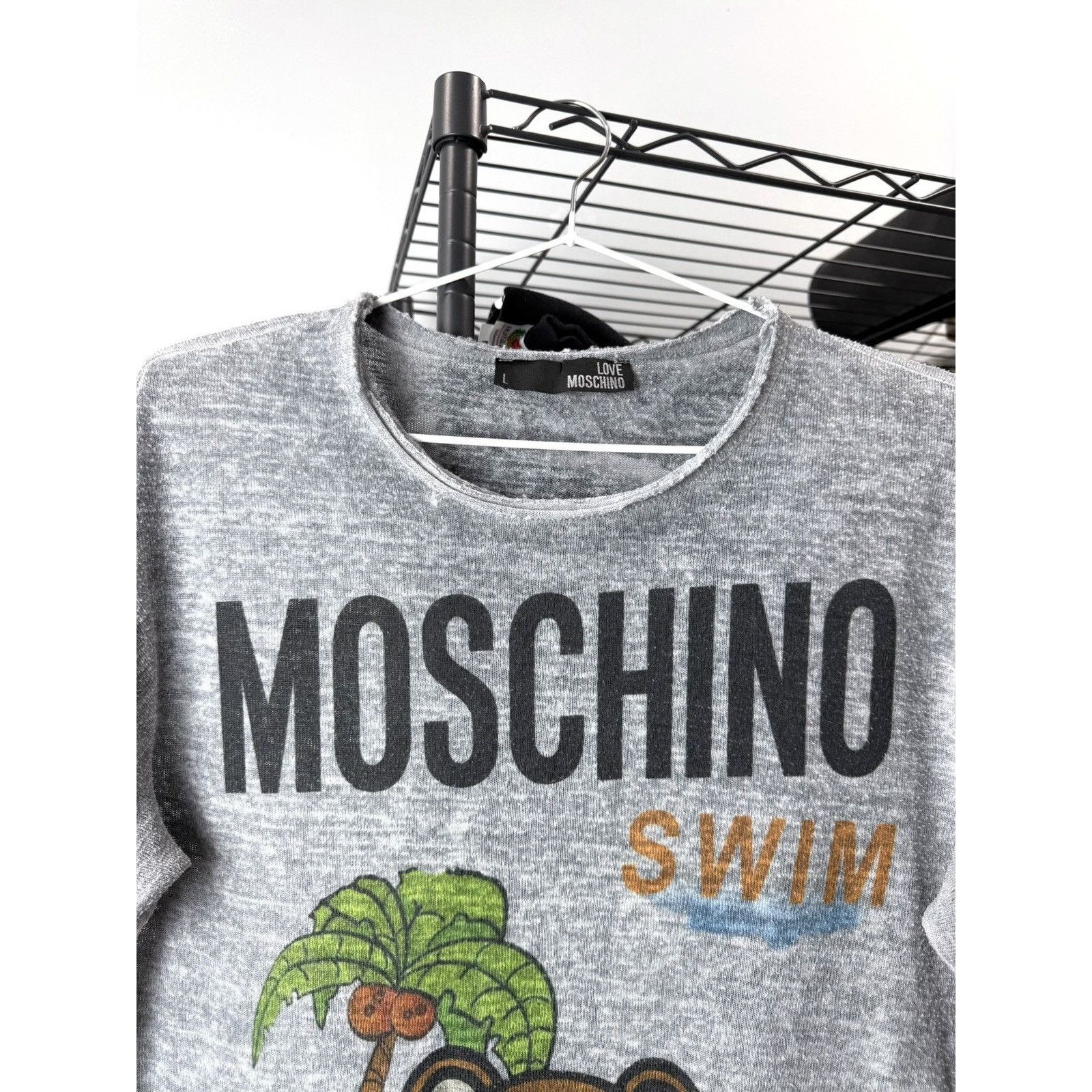 Moschino Vintage Love Moschino Teddy Bear T Shirt Size US L / EU 52-54 / 3 - 2 Thumbnail