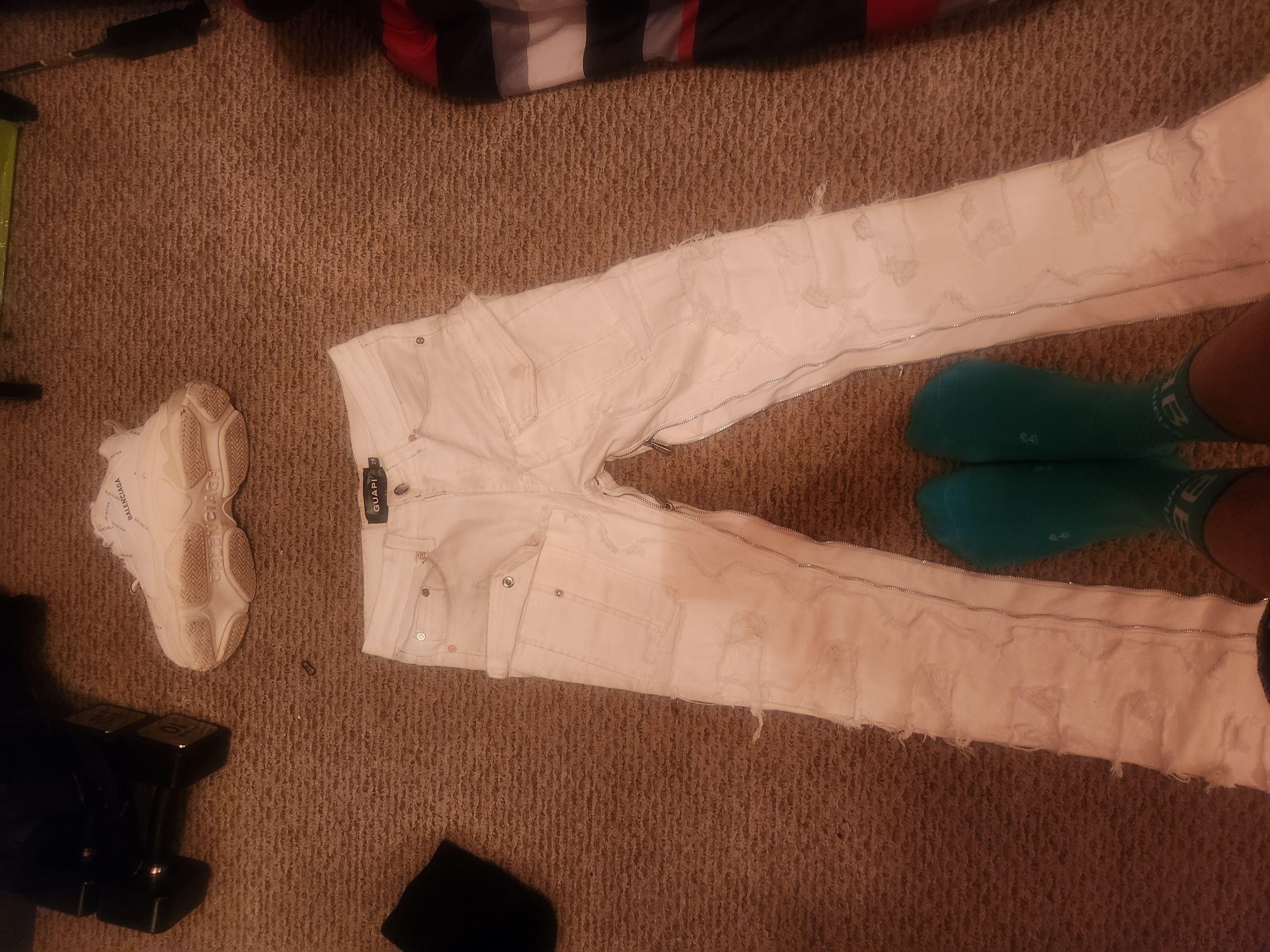 image of Guapi Jeans in Guapi Jeans All White, Men's (Size 28)