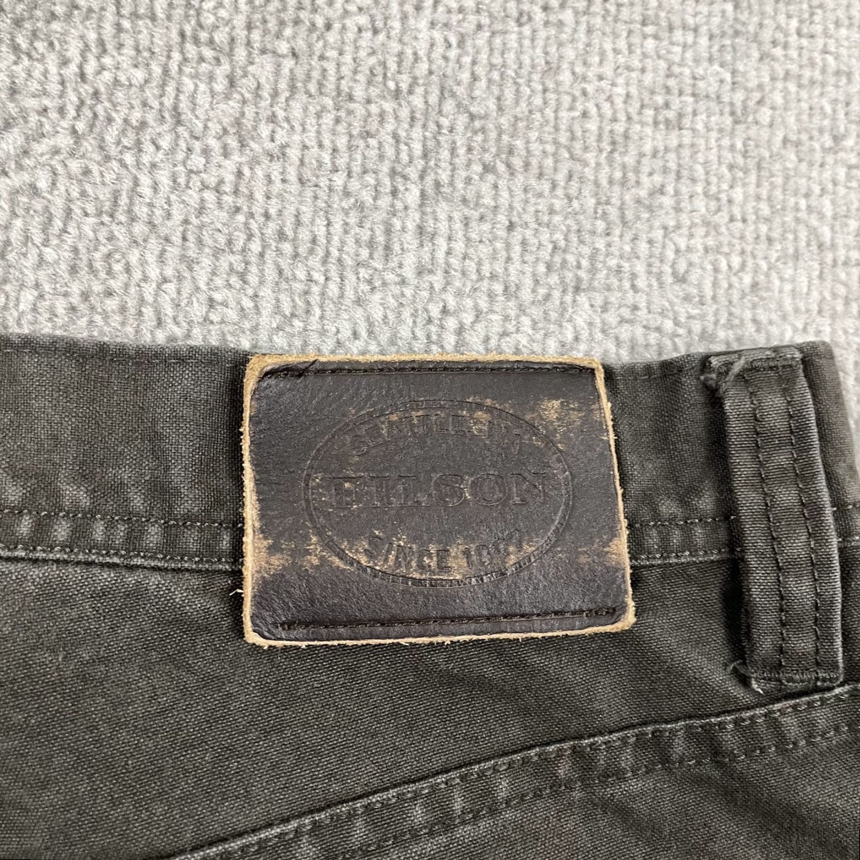 Filson Filson Men's Chino Pants 36x29 Gray Washed Green 5-Pocket Workwear Size US 36 / EU 52 - 4 Thumbnail
