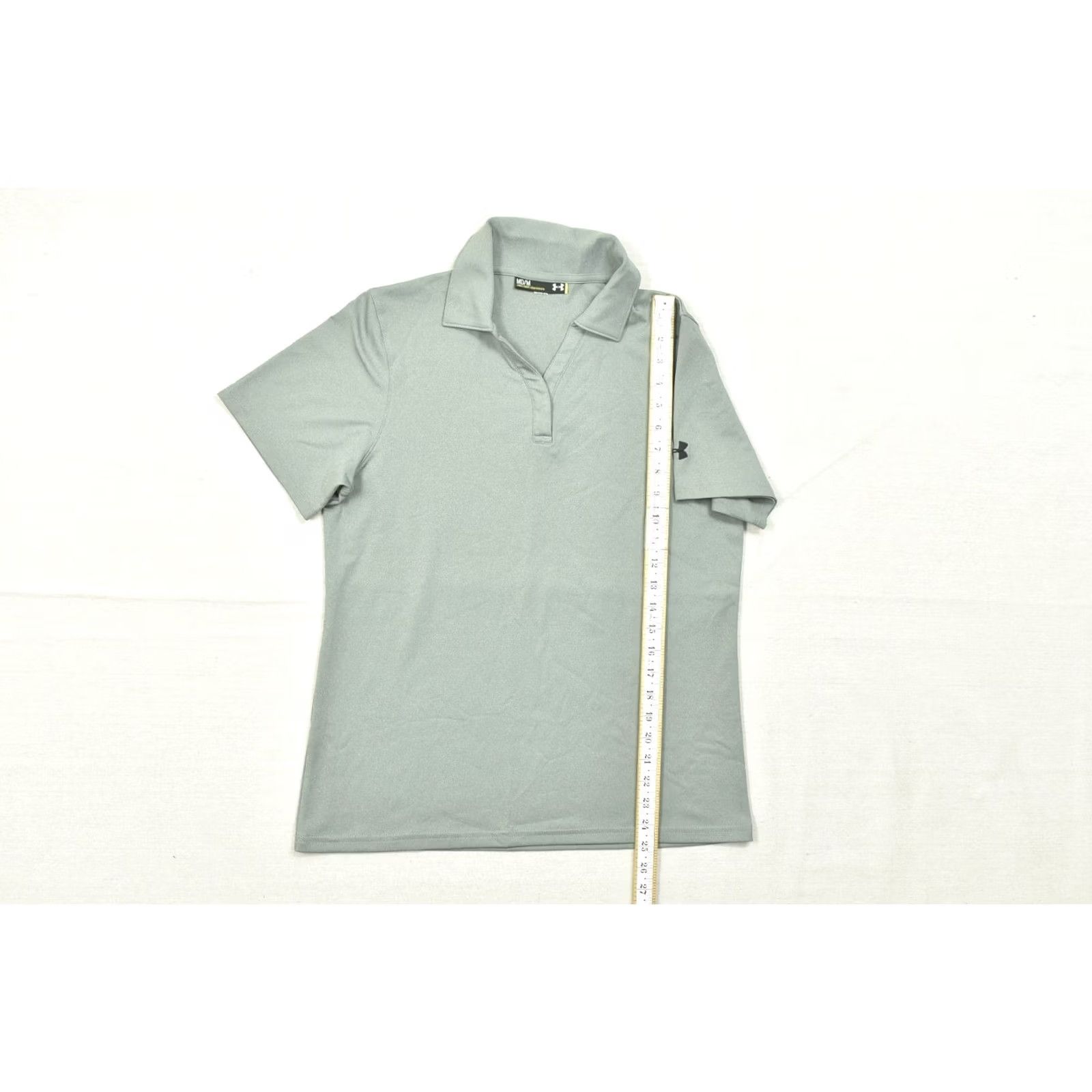 Under Armour Under Armour Polo Shirt Womens Medium Green Short Sleeve V-Neck Loose Fit Sports Casual Shirt Size 32" / US 10 / IT 46 - 5 Thumbnail