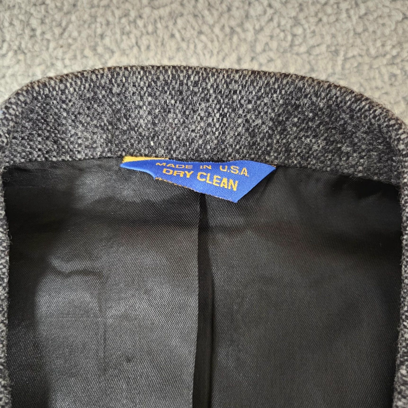 Pendleton VINTAGE Pendleton Jacket Mens 44 Gray Wool Suede Elbow Patches 80s Size US S / EU 44-46 / 1 - 3 Thumbnail