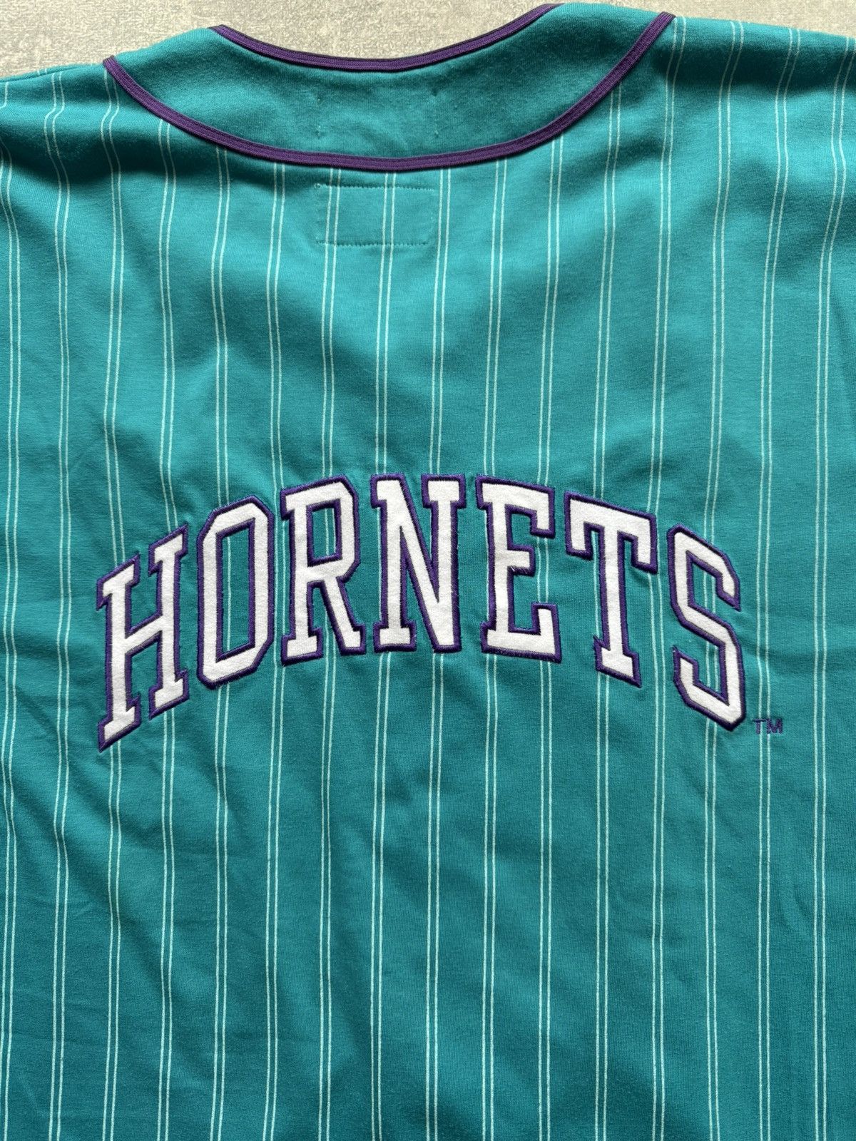 NBA × Starter × Vintage Charlotte Hornets 90s Vintage Baseball Starter Jersey Shirt Size US L / EU 52-54 / 3 - 5 Thumbnail