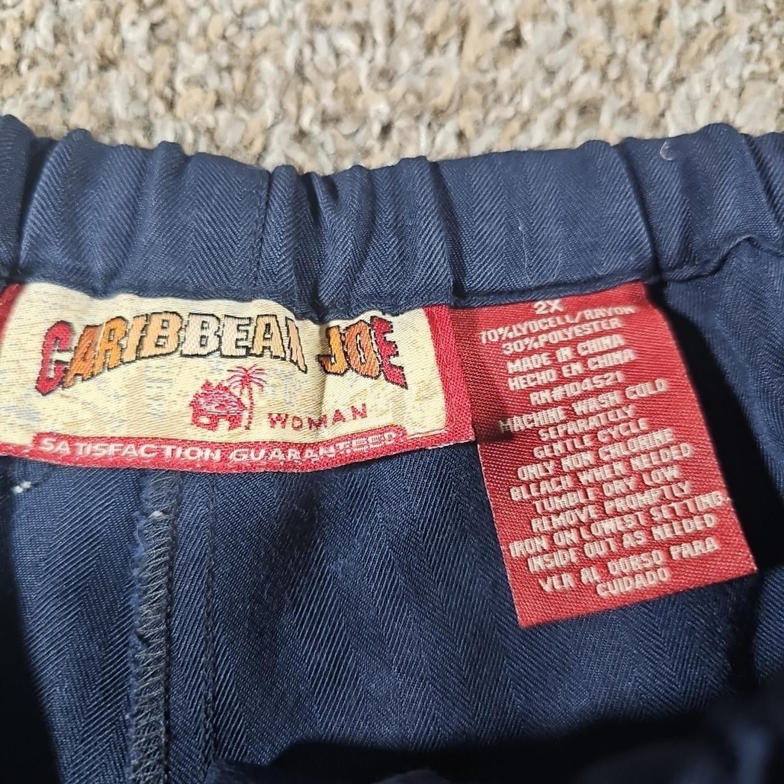 Other Caribbean Joe Shorts Womens 2X Drawstring Vacation Beachwear Size 42" / US 20 - 4 Thumbnail