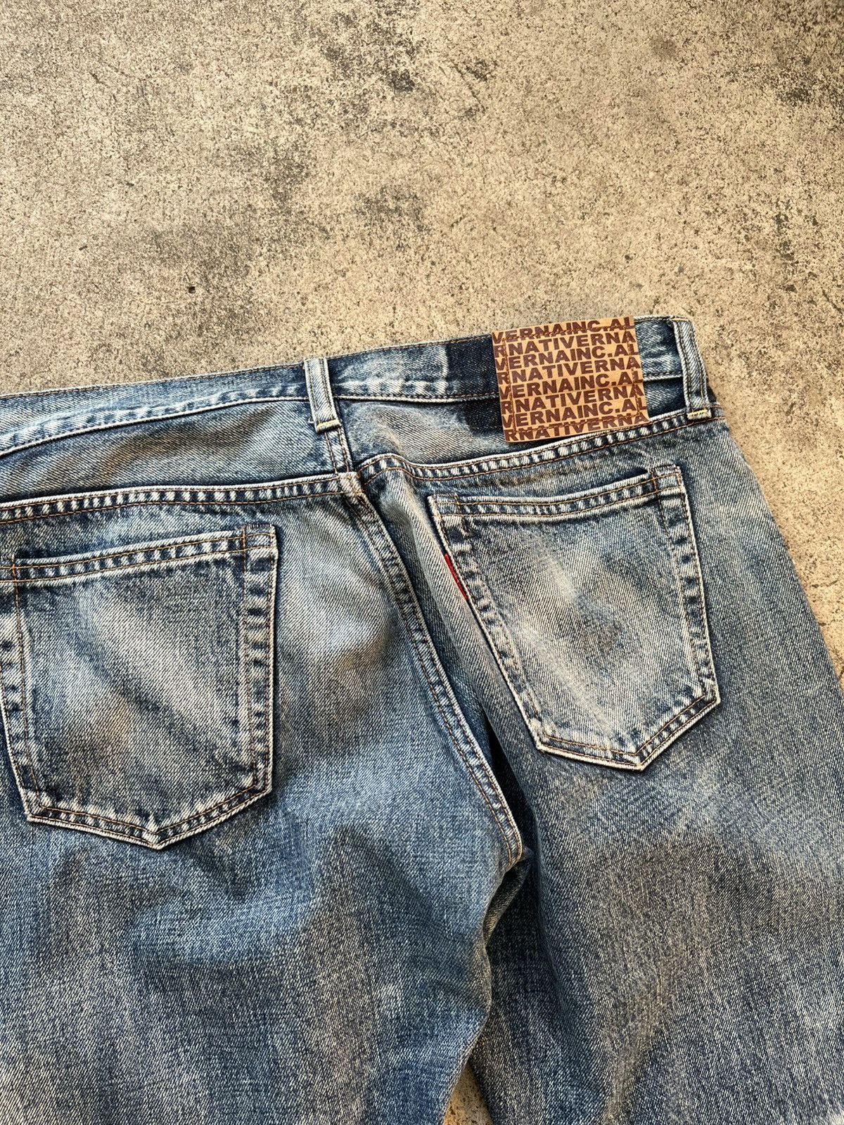Japanese Brand 💥RNA distressed denim Japan brand / PERFECT ACID WASHED Size US 34 / EU 50 - 6 Thumbnail