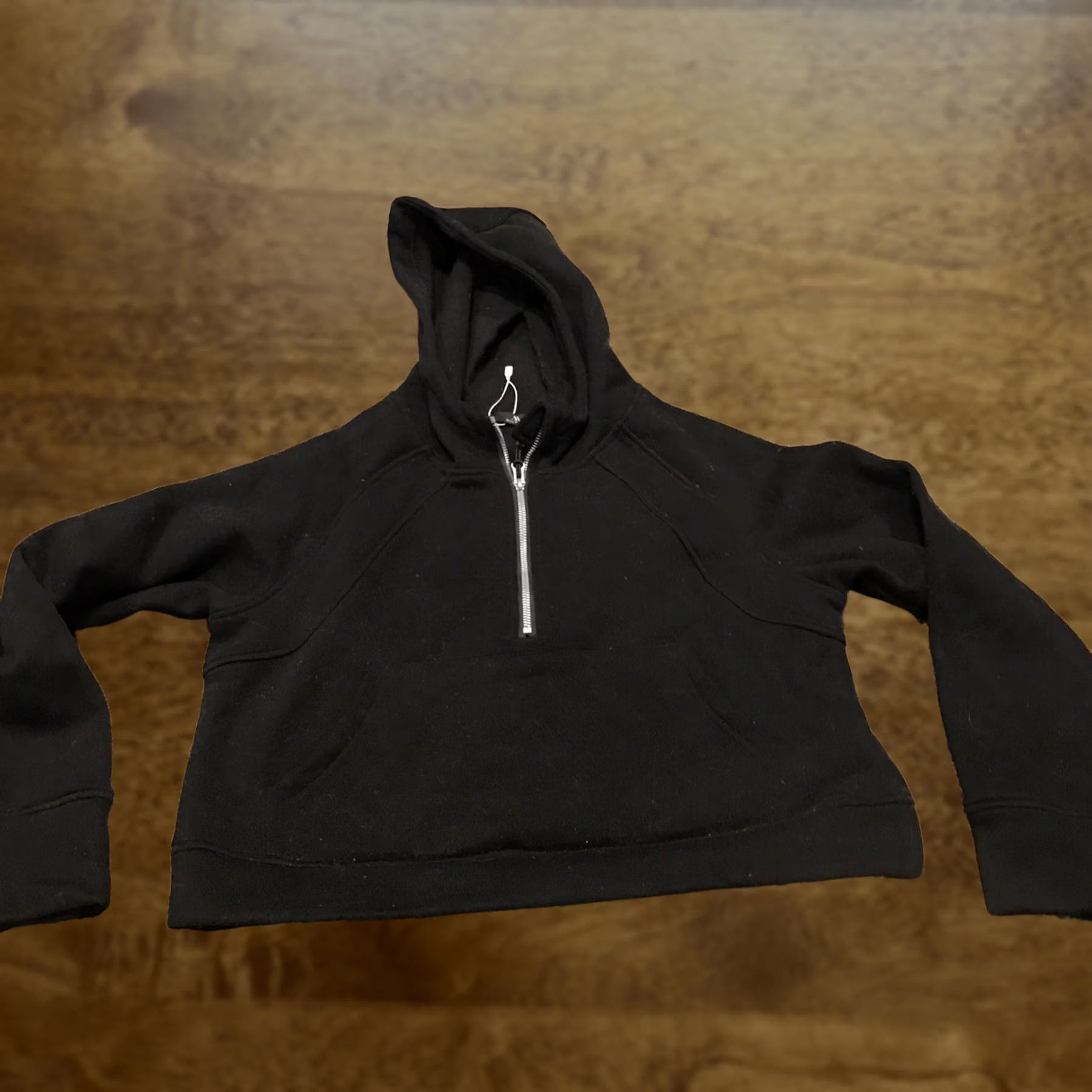 Vintage Micoson Hoodie Womens s Black 1/4 Zip Pullover A17 Size S / US 4 / IT 40 - 1 Thumbnail