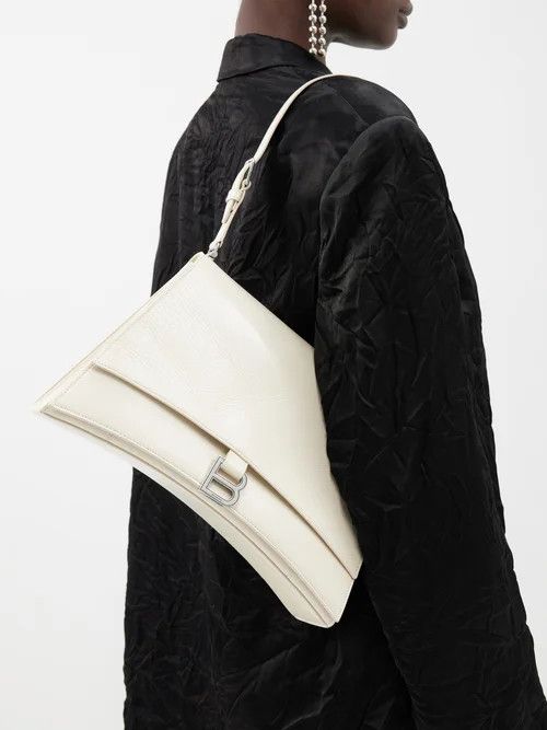 Balenciaga o1mt1gz0824 Size: OS / Crush Medium Sling Bag in Cream Size ONE SIZE - 5 Thumbnail