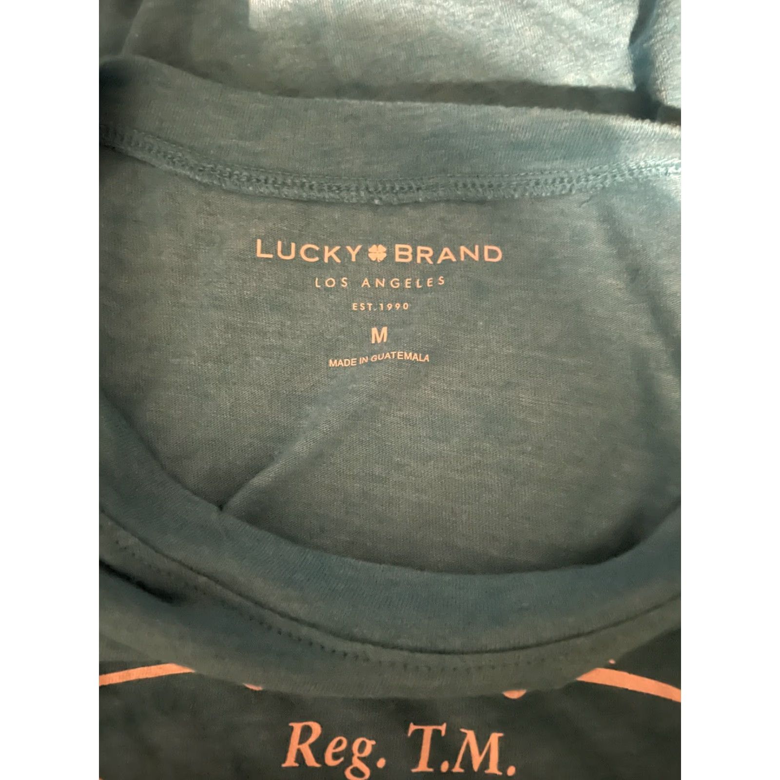Lucky Brand Lucky Brand Los Angeles/Blue White Graphic T-Shirt Mens M Size US M / EU 48-50 / 2 - 5 Thumbnail