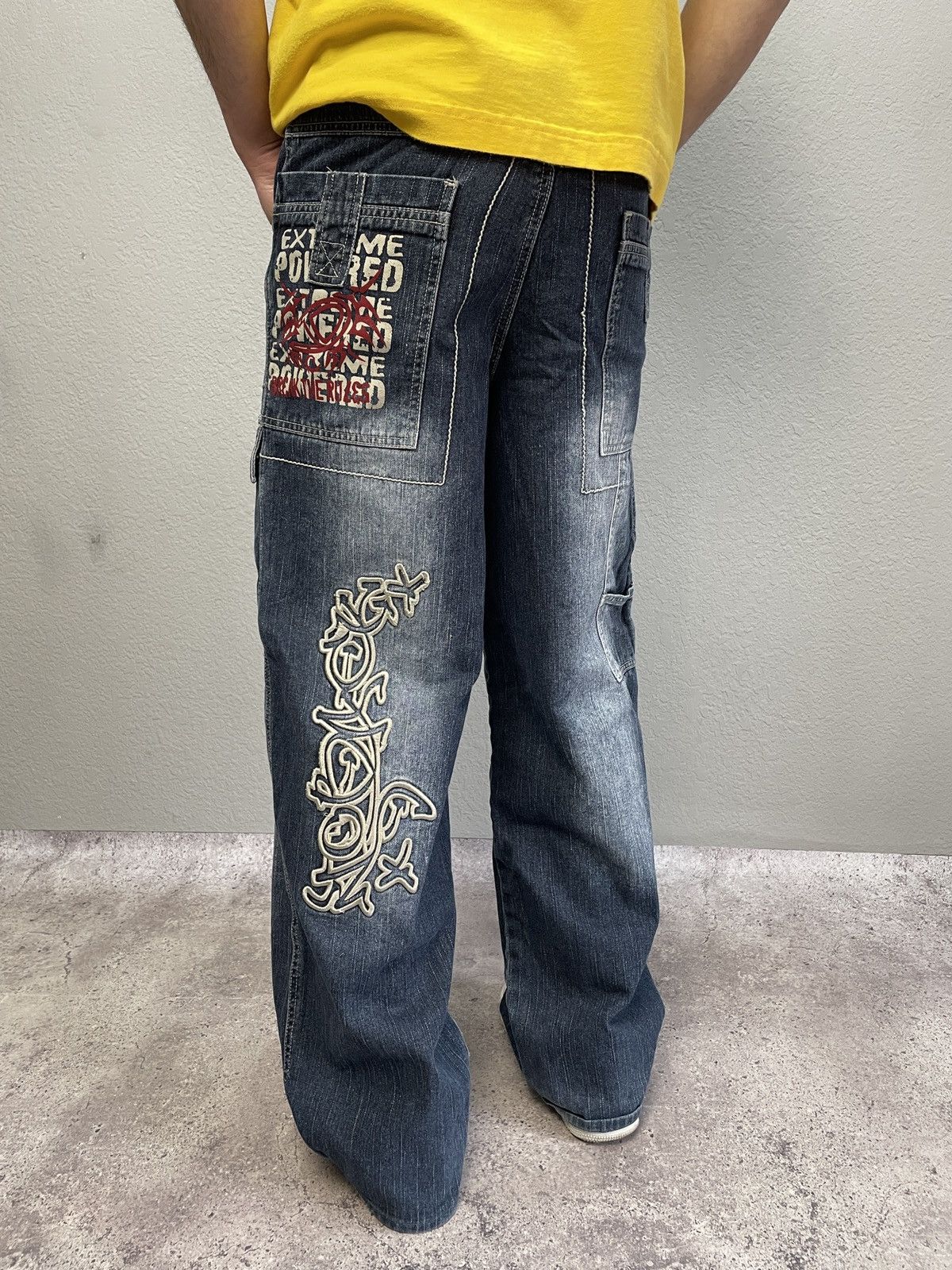 Wu-Tang Clan Vintage Eminem Style 00s Carpenter Denim Rap Jens Pants Size US 30 / EU 46 - 3 Thumbnail