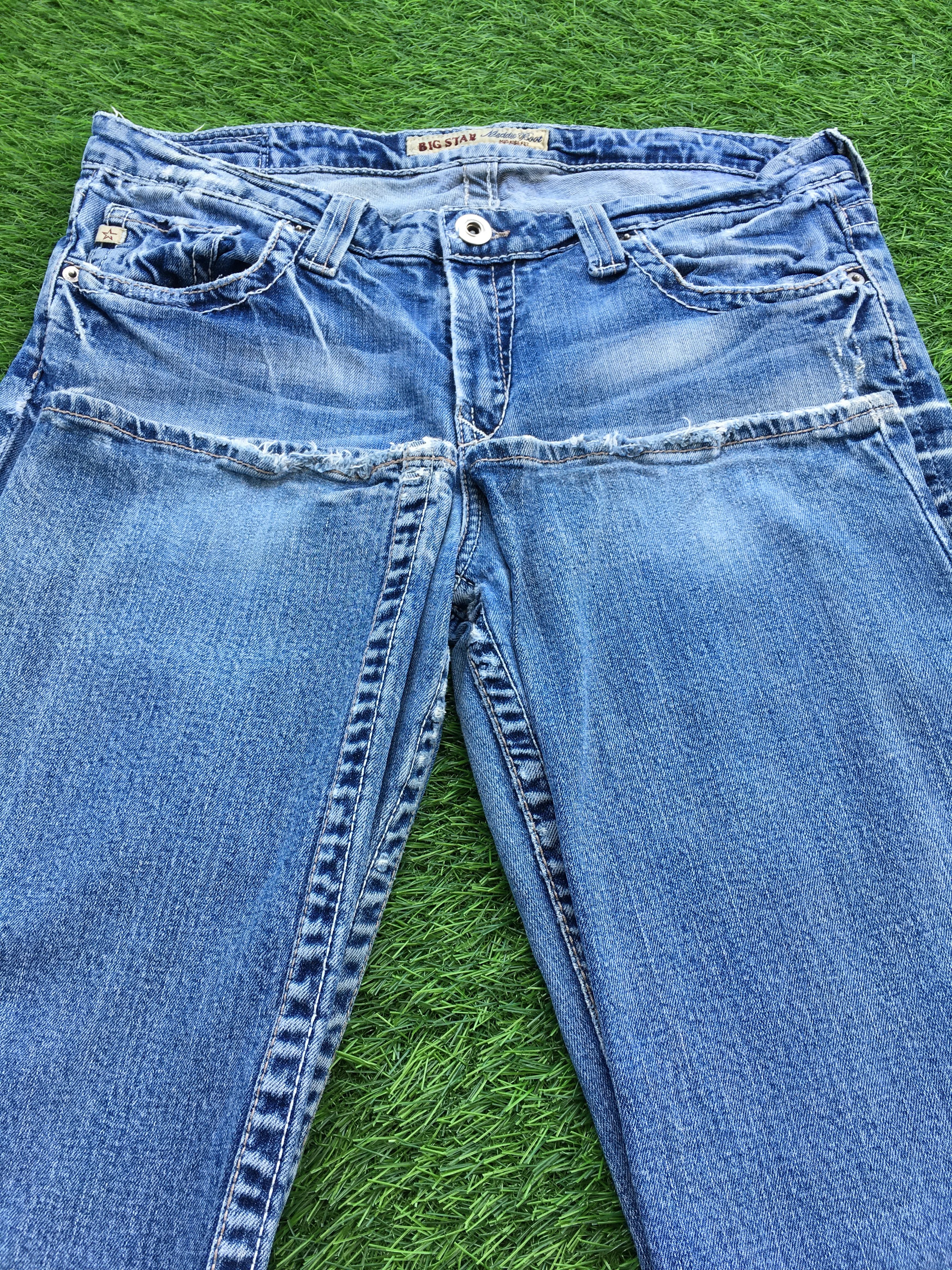 Big Star × Japanese Brand × Jean Big Star Maddie Boot Low Rise Jeans D-1004 Size 31" - 5 Thumbnail