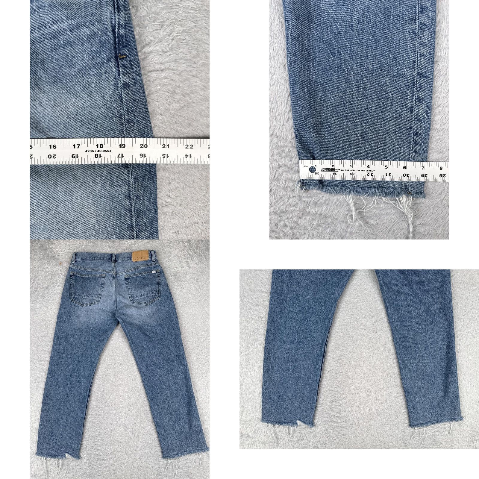 Pacsun PacSun Vintage Loose Crop Jeans Women 31x26 Button Fly Distressed Raw Hem Denim Size 24" / US 00 / IT 34 - 9 Thumbnail