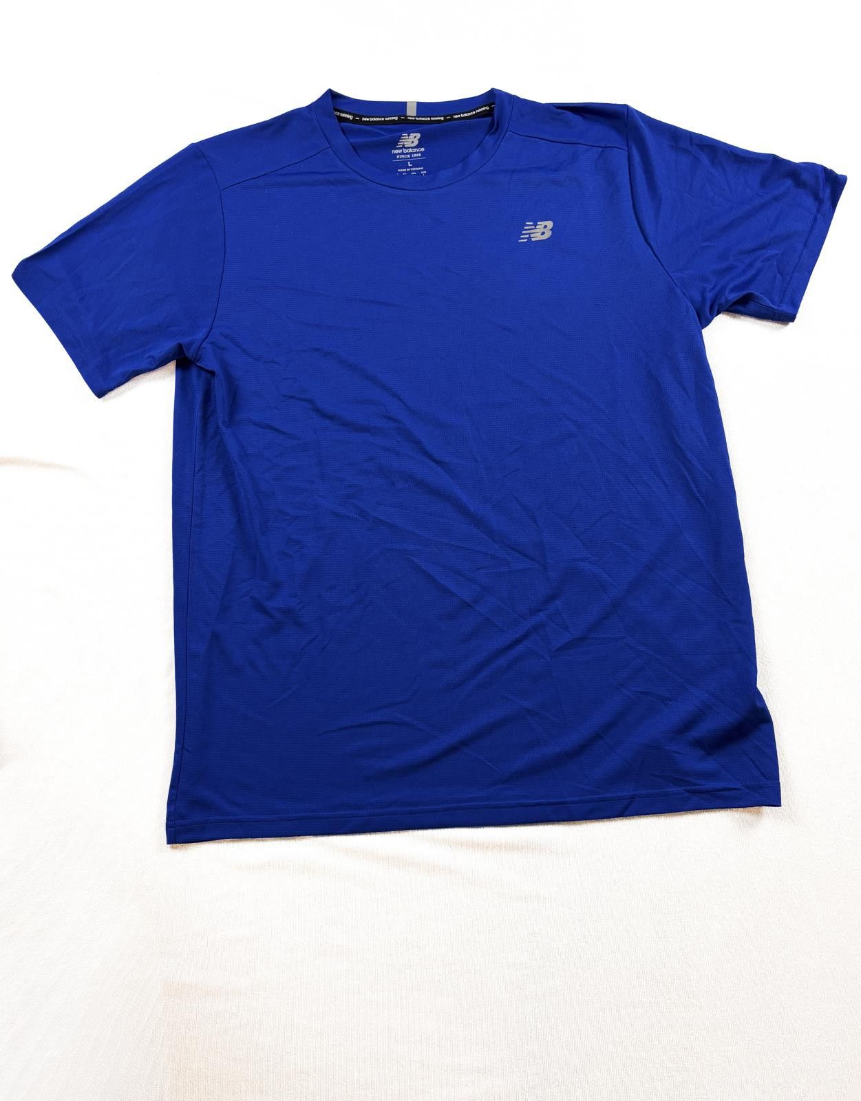 New Balance New Balance Men's Blue Short Sleeve Activewear T-Shirt Size US L / EU 52-54 / 3 - 1 Thumbnail