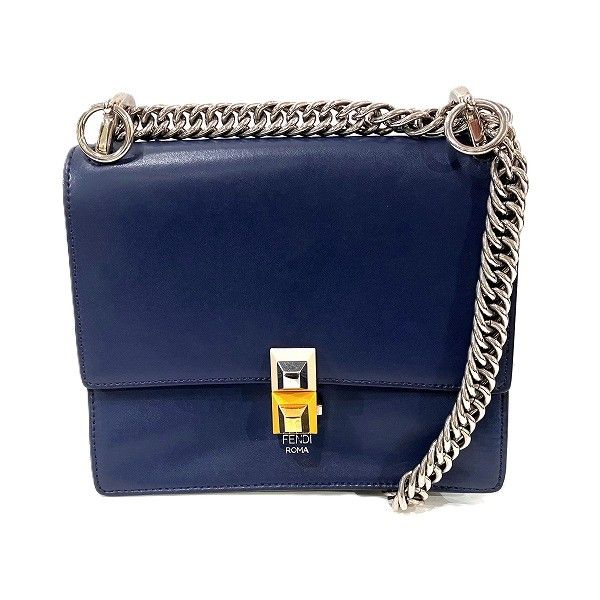 Fendi Fendi Kan I Mini Shoulder Bag Leather Shoulder Bag 8M0381, Women's