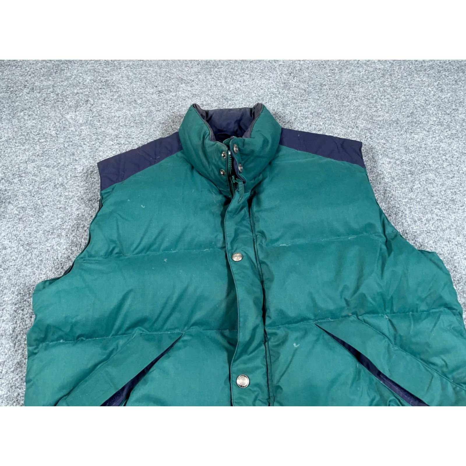 Etro VTG Sierra Sport Duck Down Puffer Vest Adult Medium Green Dark Blue Retro Size US M / EU 48-50 / 2 - 7 Thumbnail