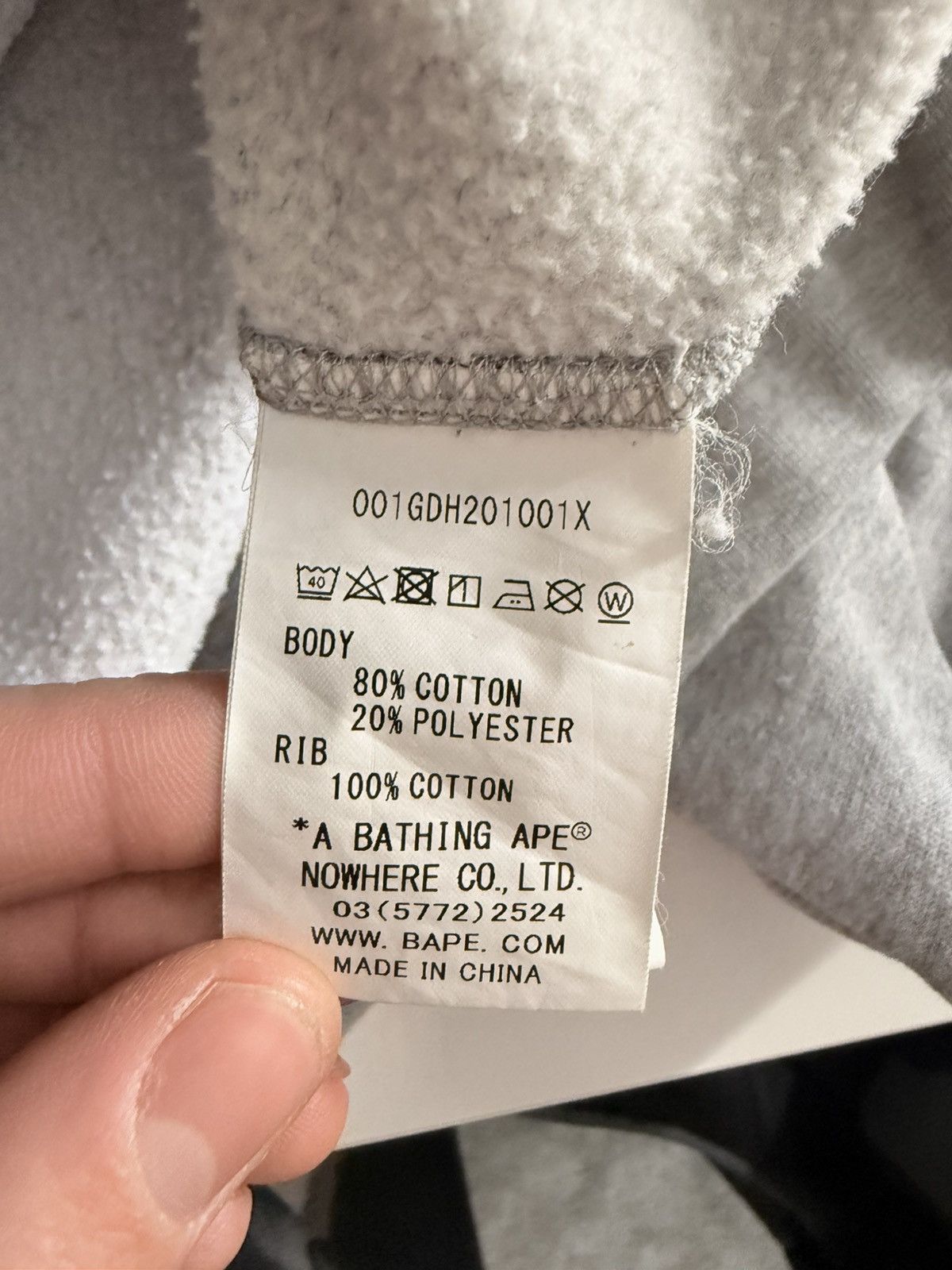 Bape Bape Grey Hoodie College logo New Year 2021 Edition Size US XL / EU 56 / 4 - 6 Thumbnail