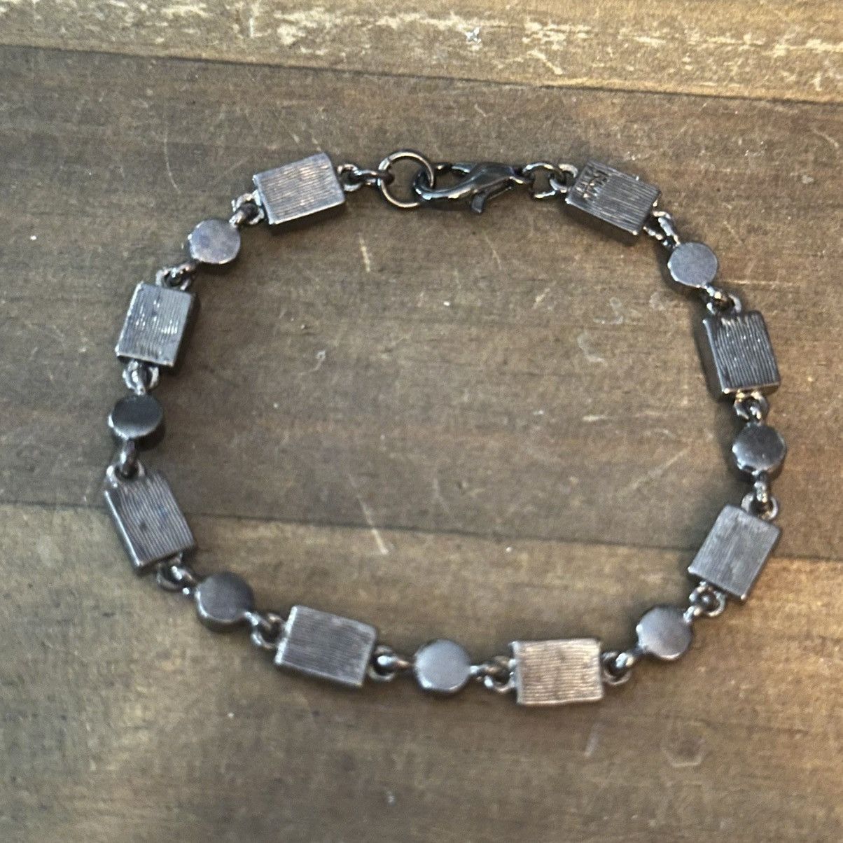 Other RMN dark silver tone black and clear stone tennis bracelet Size ONE SIZE - 6 Thumbnail