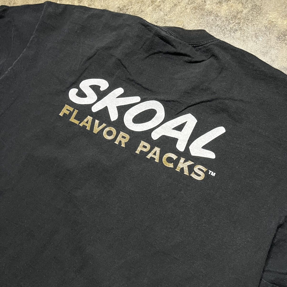 Vintage vintage skoal tobacco dip faded black tshirt Size US XL / EU 56 / 4 - 3 Thumbnail