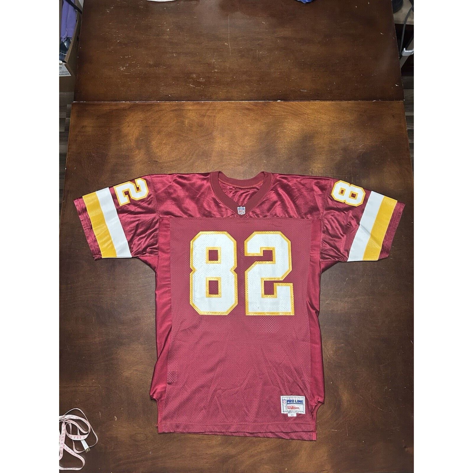 Wilson VTG 90s Michael Westbrook #82 Washington Redskins NFL Jersey Size US XL / EU 56 / 4 - 10 Thumbnail