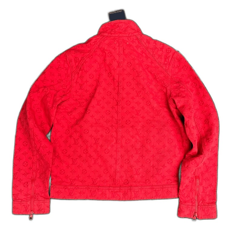 Louis Vuitton Red Denim Jacket Size 48 Size US L / EU 52-54 / 3 - 1 Thumbnail