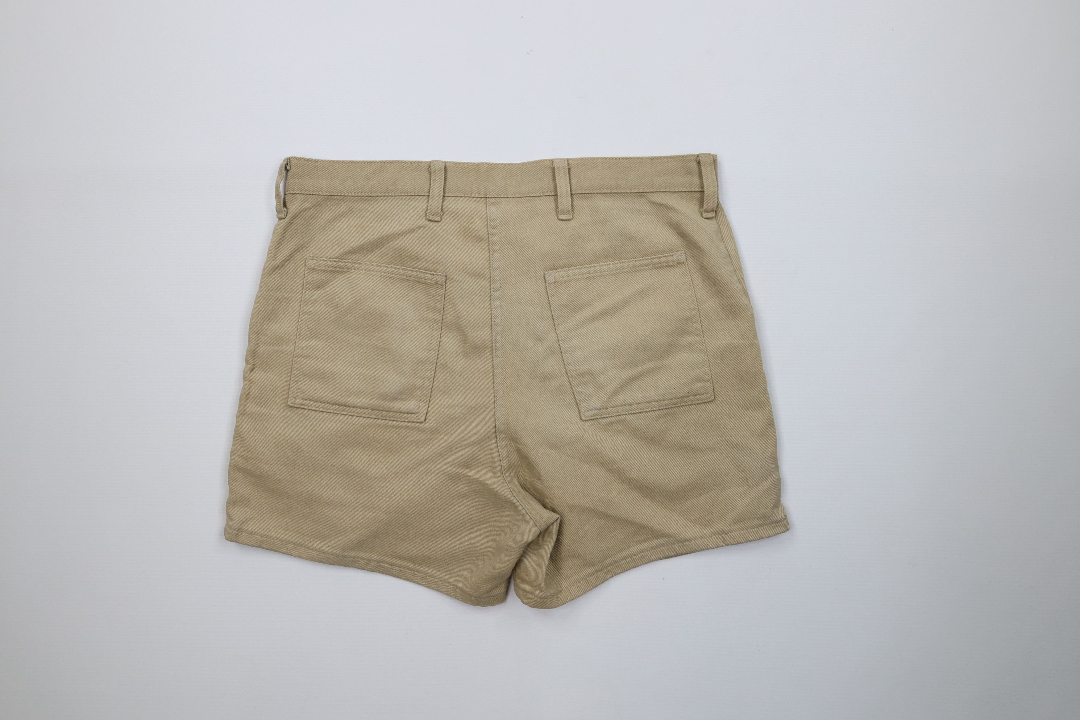 Vintage Vintage 70s Streetwear Knee Chino Short Shorts Beige USA Size US 34 / EU 50 - 11 Thumbnail
