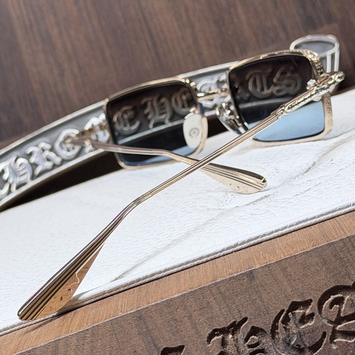 Chrome Hearts Chrome Hearts Buckle Rider 1/1 Sunglasses Size ONE SIZE - 12 Thumbnail