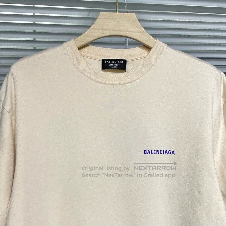 Balenciaga Balenciaga Short-sleeve T-shirt front and back letter prin Size US XS / EU 42 / 0 - 3 Thumbnail