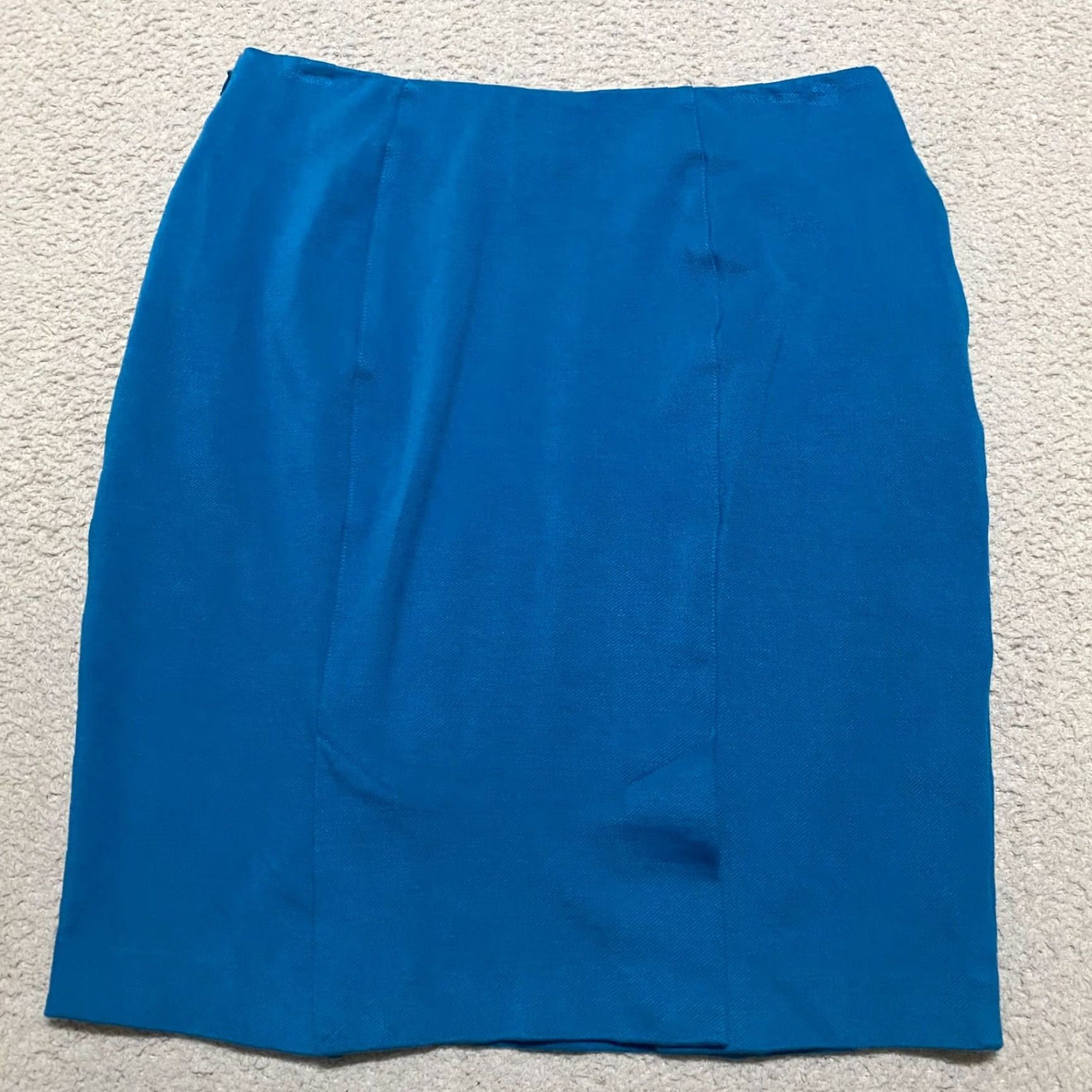 Vintage CAbi Skirt Womens Short Pencil Solid Blue Zipper Pockets Size 6 Size 27" / US 4 / IT 40 - 7 Thumbnail