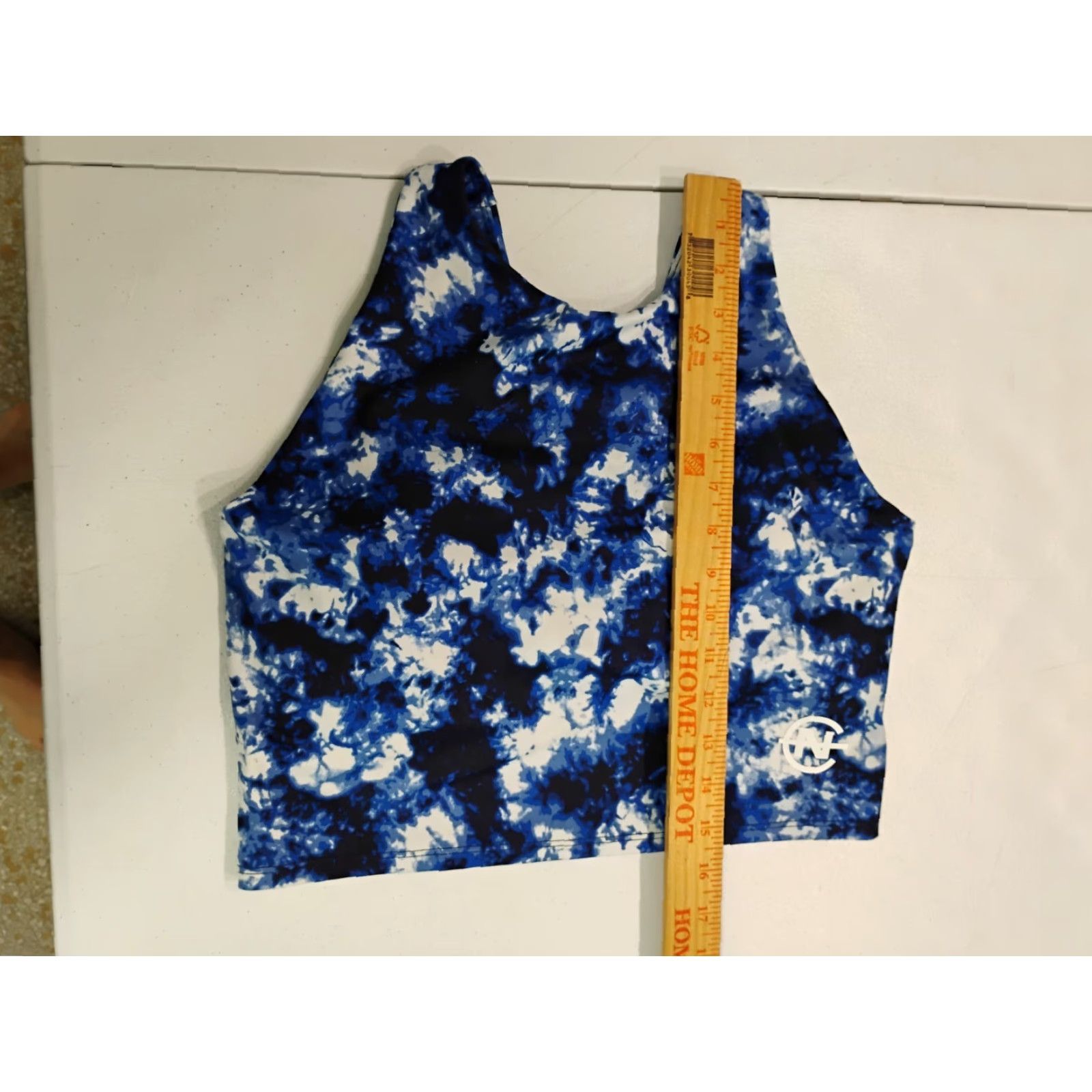 Nautica Nautica Competition Sport Bra Athletic Top Tie Dye Crop Tank Size Medium Blue Women Built-In Bra Athletic Crop Tank Shirt Size M / US 6-8 / IT 42-44 - 7 Thumbnail
