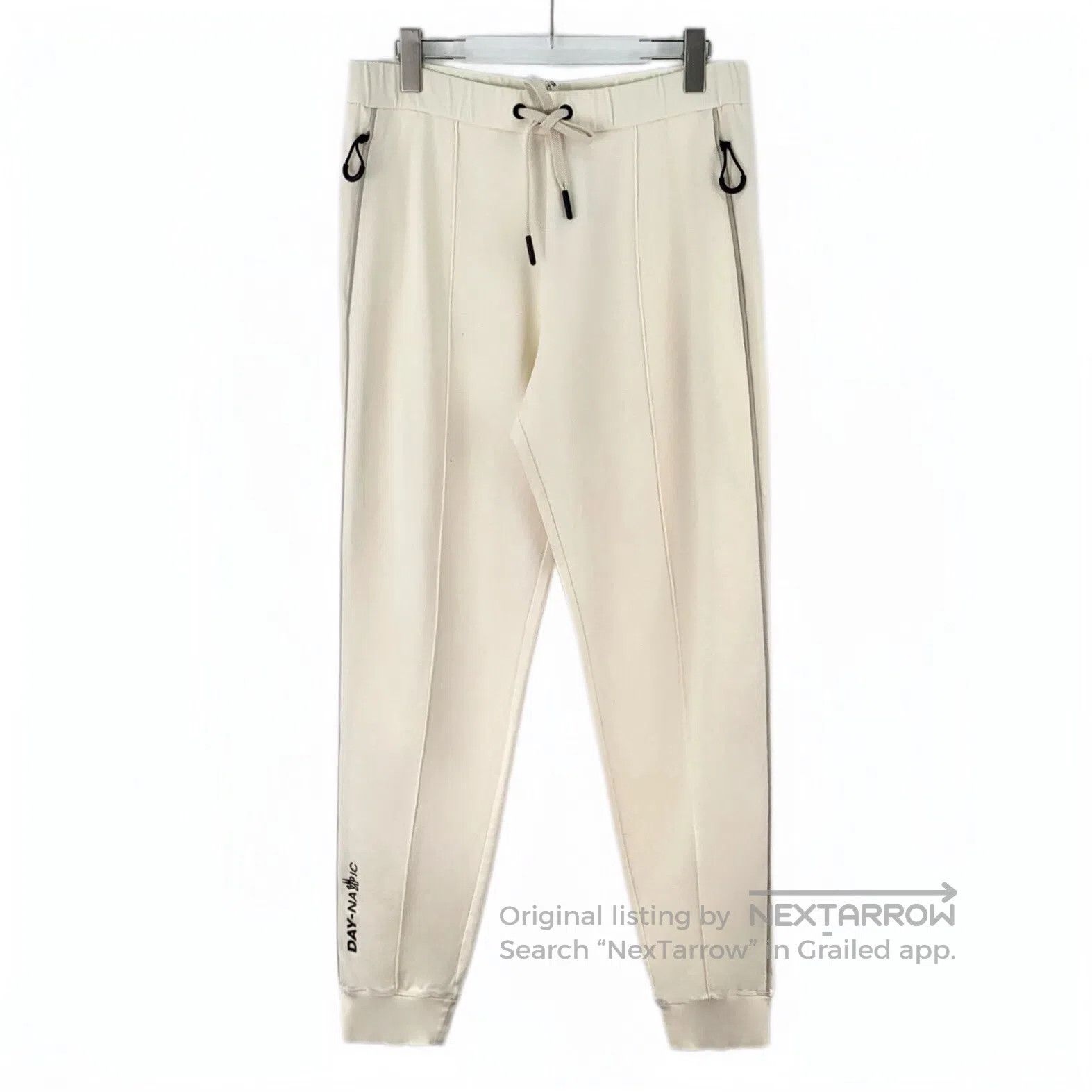 Moncler Moncler size L Beige logo embroidery cotton drawstring cas Size US 27 - 1 Thumbnail