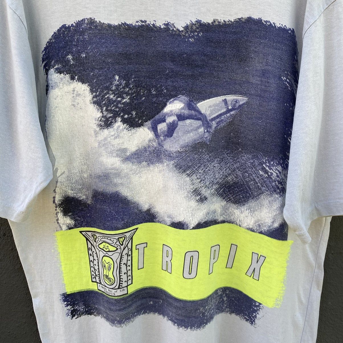 Man Made In Australia 💥SICK💥 THRASHED Vintage 90s Tropix Australia Surf ERD TEE Size US XL / EU 56 / 4 - 3 Thumbnail