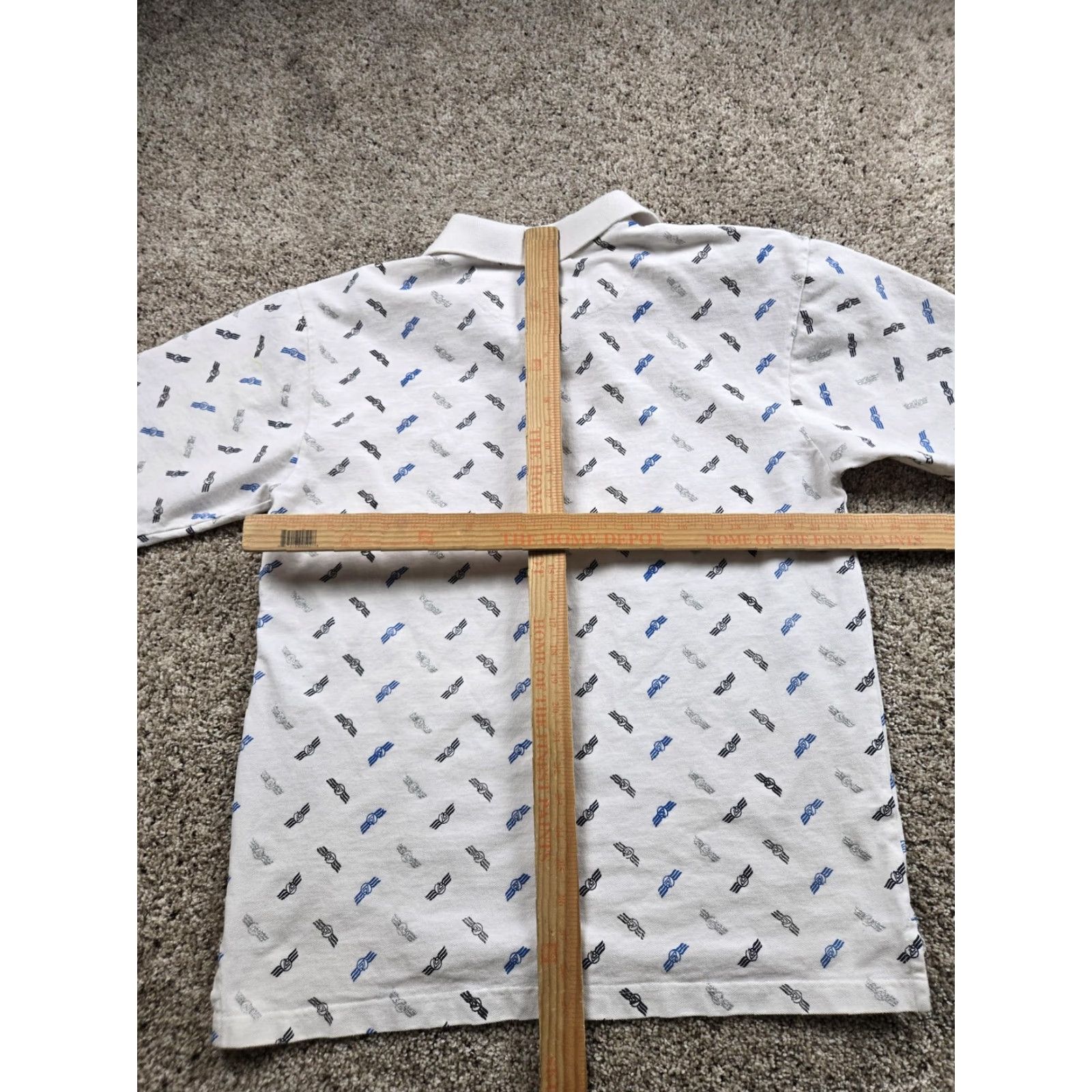 Vintage VINTAGE Lot29 Polo Shirt Mens L White Graphic Print 100% Cotton Short Sleeve Casual Hip Hop Y2K Size US L / EU 52-54 / 3 - 6 Thumbnail