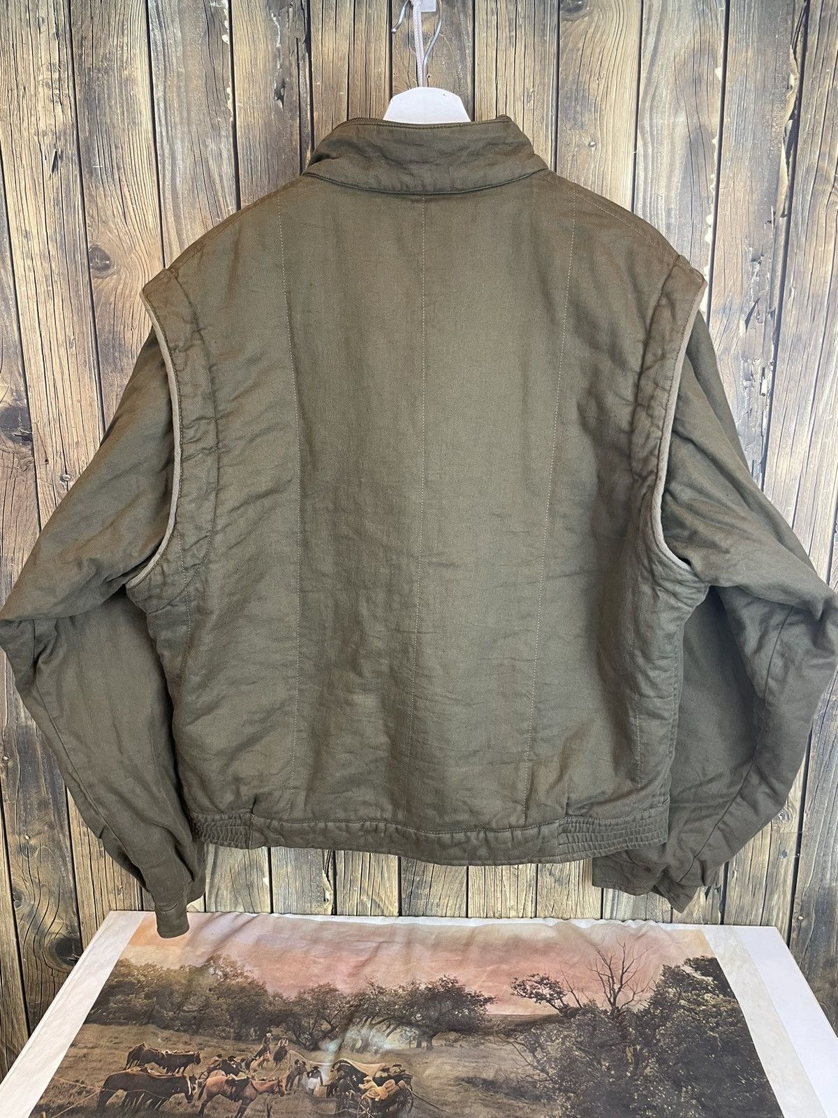 Lanvin × Vintage Vintage Lanvin Zipper Jacket olive Size US M / EU 48-50 / 2 - 6 Thumbnail