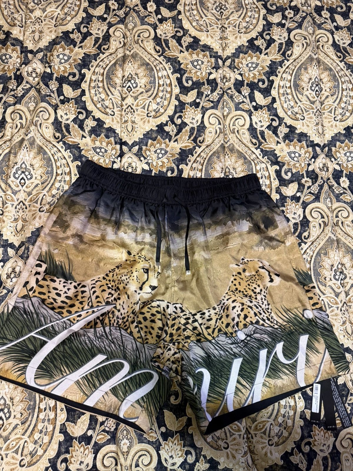 Amiri Amiri Cheetah Print Drawing Shorts NEW w/ Tags Size US 36 / EU 52 - 1 Thumbnail