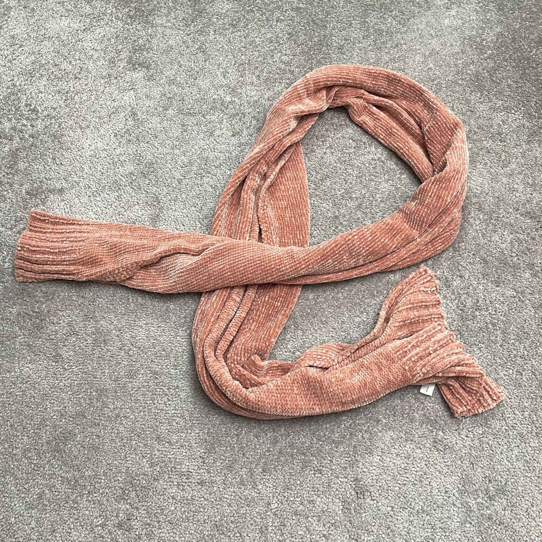 Garage Garage Infinity Scarf Womens One Size Peach Orange Super Soft Knit Polyester Scarf Mulitfunctional Neck Warmer 40.5in Size ONE SIZE - 2 Thumbnail