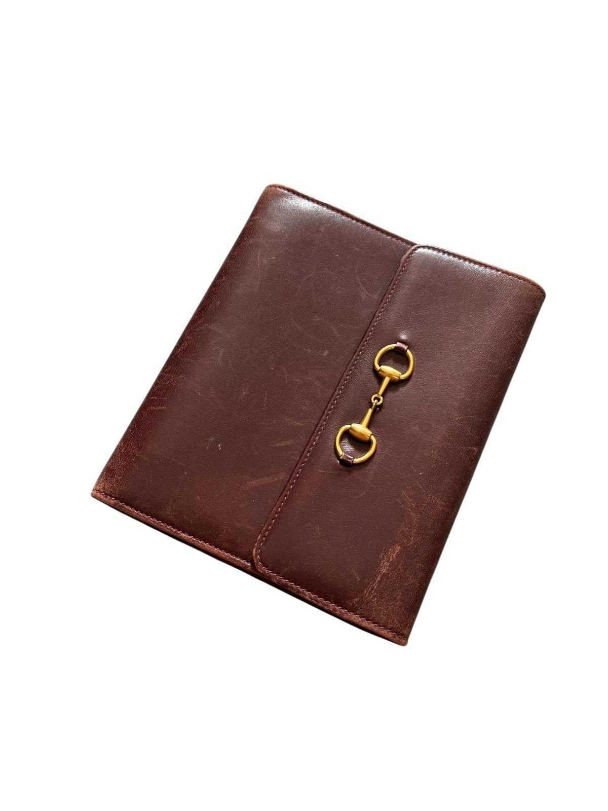 Gucci Vintage Gucci Leather Notebook Cover Size ONE SIZE - 1 Thumbnail