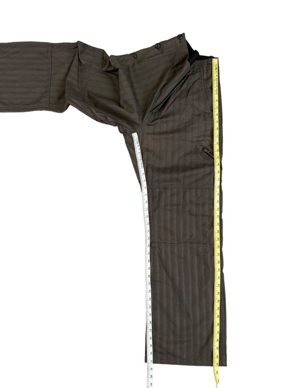 PPFM Vintage PPFM Loose Wide Leg HBT Striped Trouser Pant Size US 32 / EU 48 - 5 Thumbnail