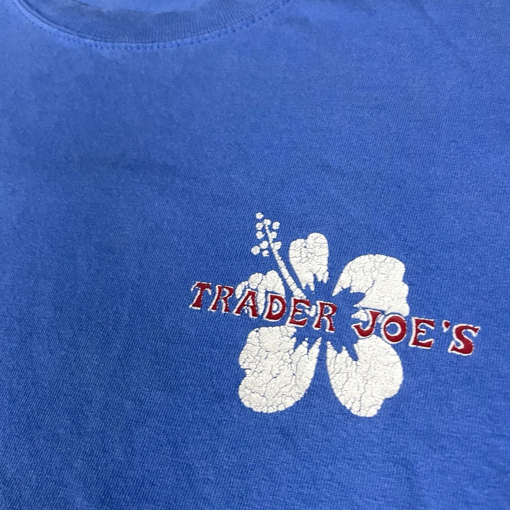 Port & Company Trader Joes T Shirt Port & Company XL Blue Unisex Adults Short Sleeve Crew Neck Logo Made USA/USA Theme Classic Hipster Nature Outdoor 2010s Size US XL / EU 56 / 4 - 3 Thumbnail