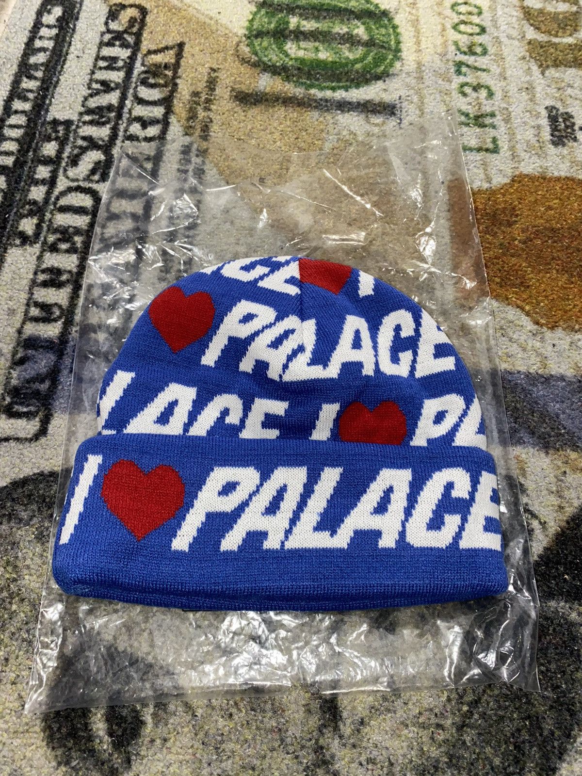 Palace Palace I Love Palace Beanie Blue Size ONE SIZE - 1 Thumbnail
