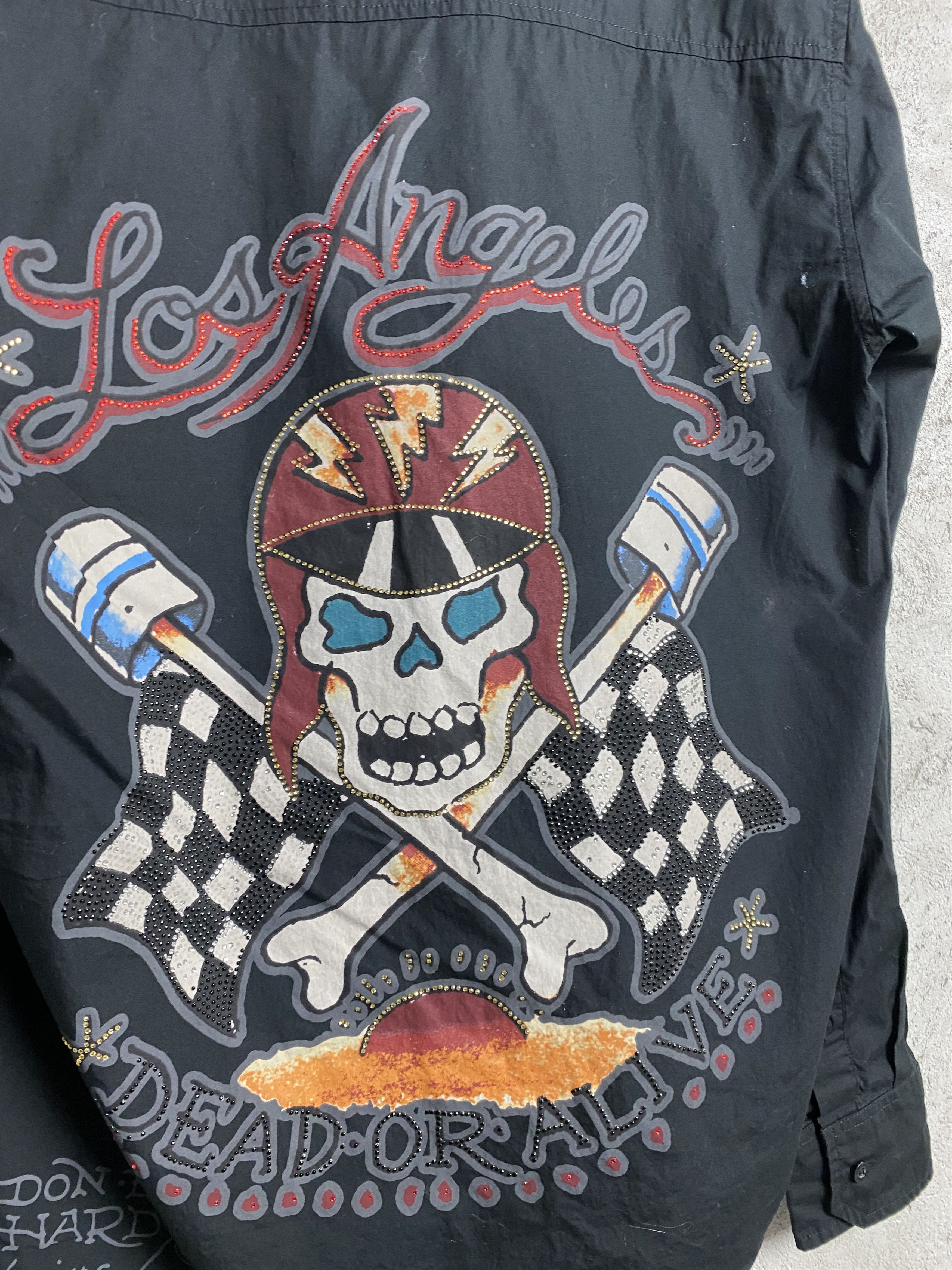Ed Hardy Ed Hardy shirt y2k drip drill rap opium avant garde Size US M / EU 48-50 / 2 - 7 Thumbnail