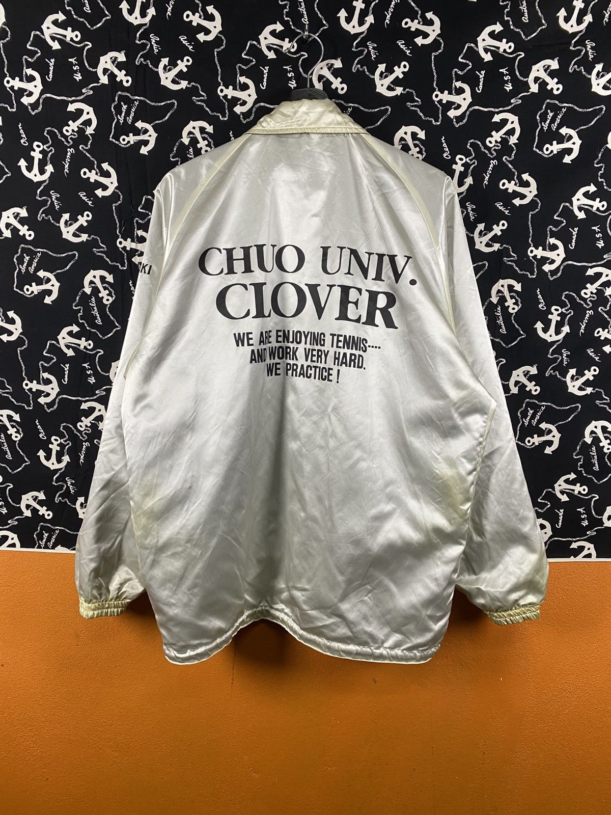 Vintage Vintage Chuo University Clover Tennis Team Coach Jacket Size US M / EU 48-50 / 2 - 16 Thumbnail