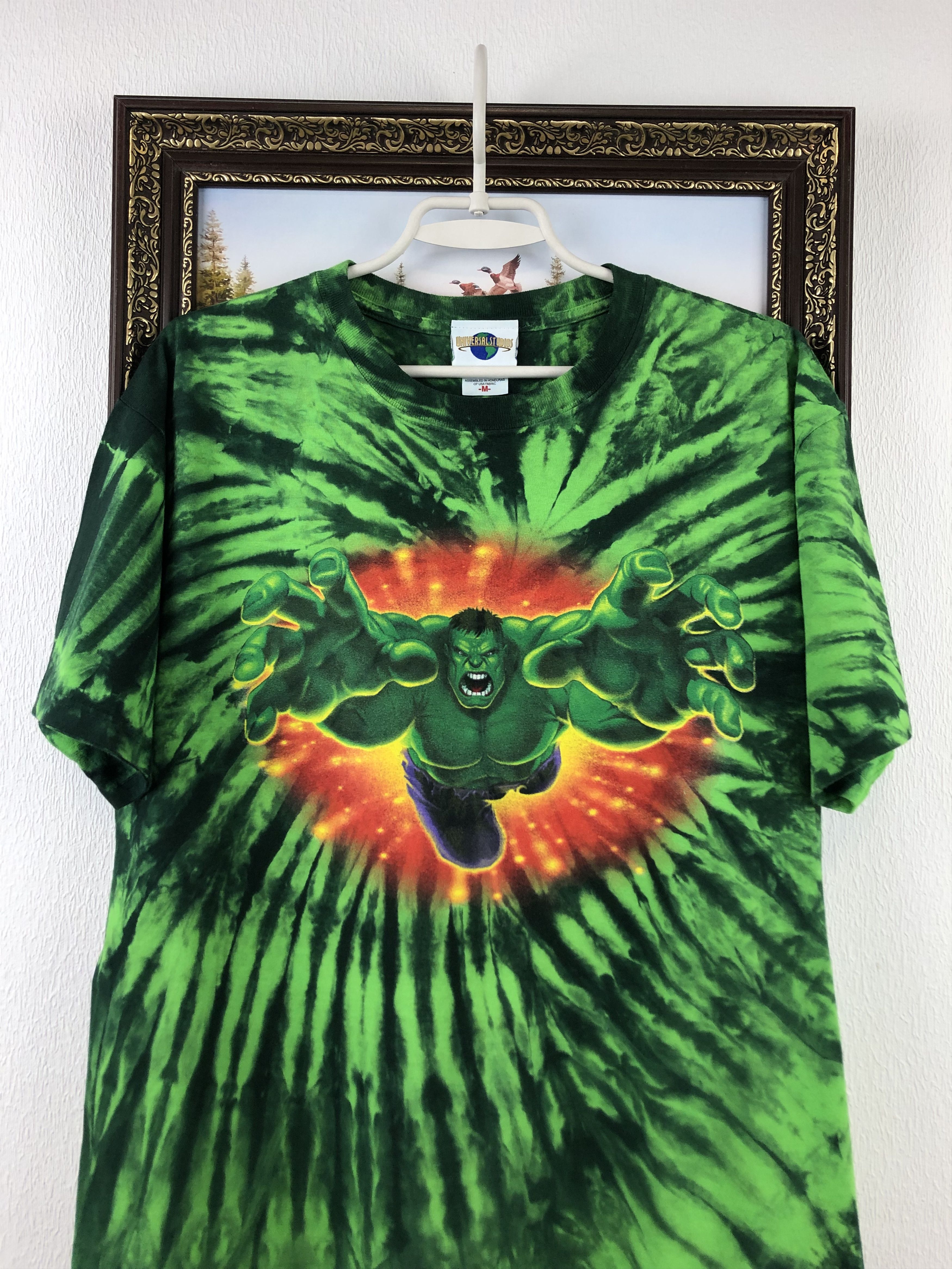 Vintage Vintage Universal Studios Shirt Hulk Tie Dye Comics 2000s Size US M / EU 48-50 / 2 - 2 Thumbnail
