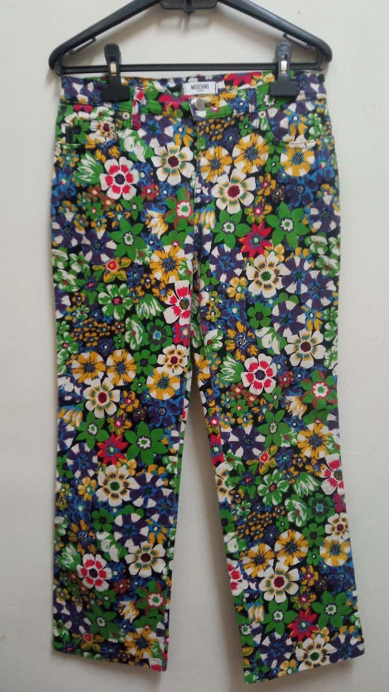 Love Moschino 🔥🔥Rare Vintage Moschino Donna Floral Pants Size 29" - 1 Thumbnail