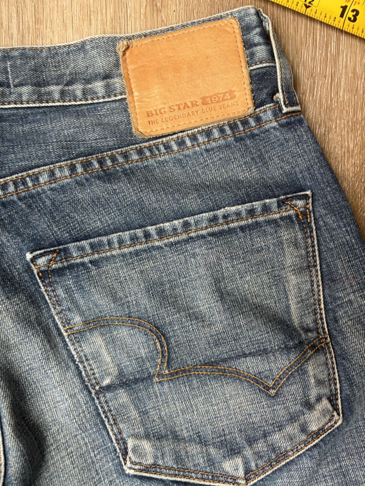Big Star Big Star 1974 Division Straight Leg Jeans Size US 29 - 6 Thumbnail