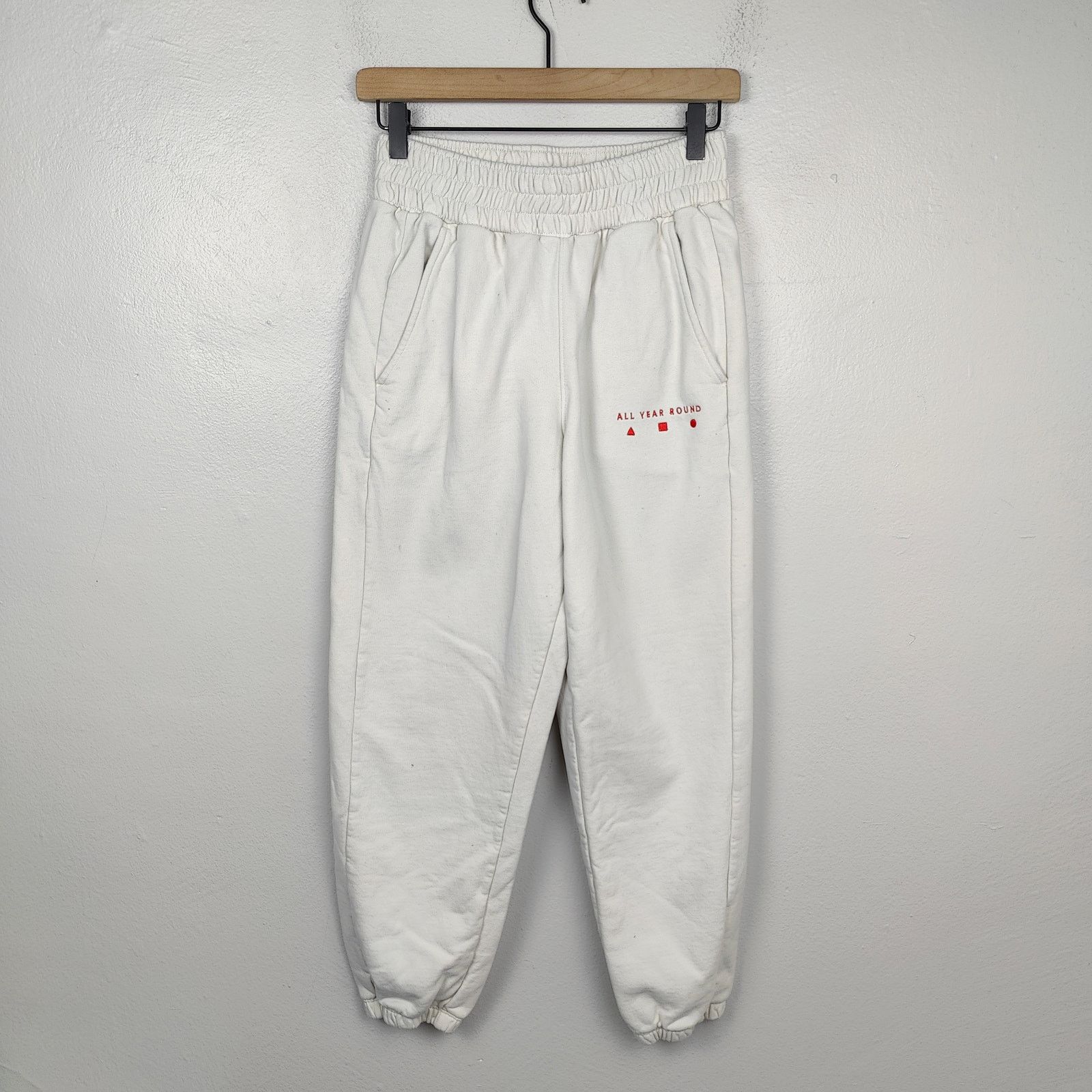 Other Ayr Sweatpants Womens Small Off-White All Year Round Size 27" / US 4 / IT 40 - 1 Thumbnail