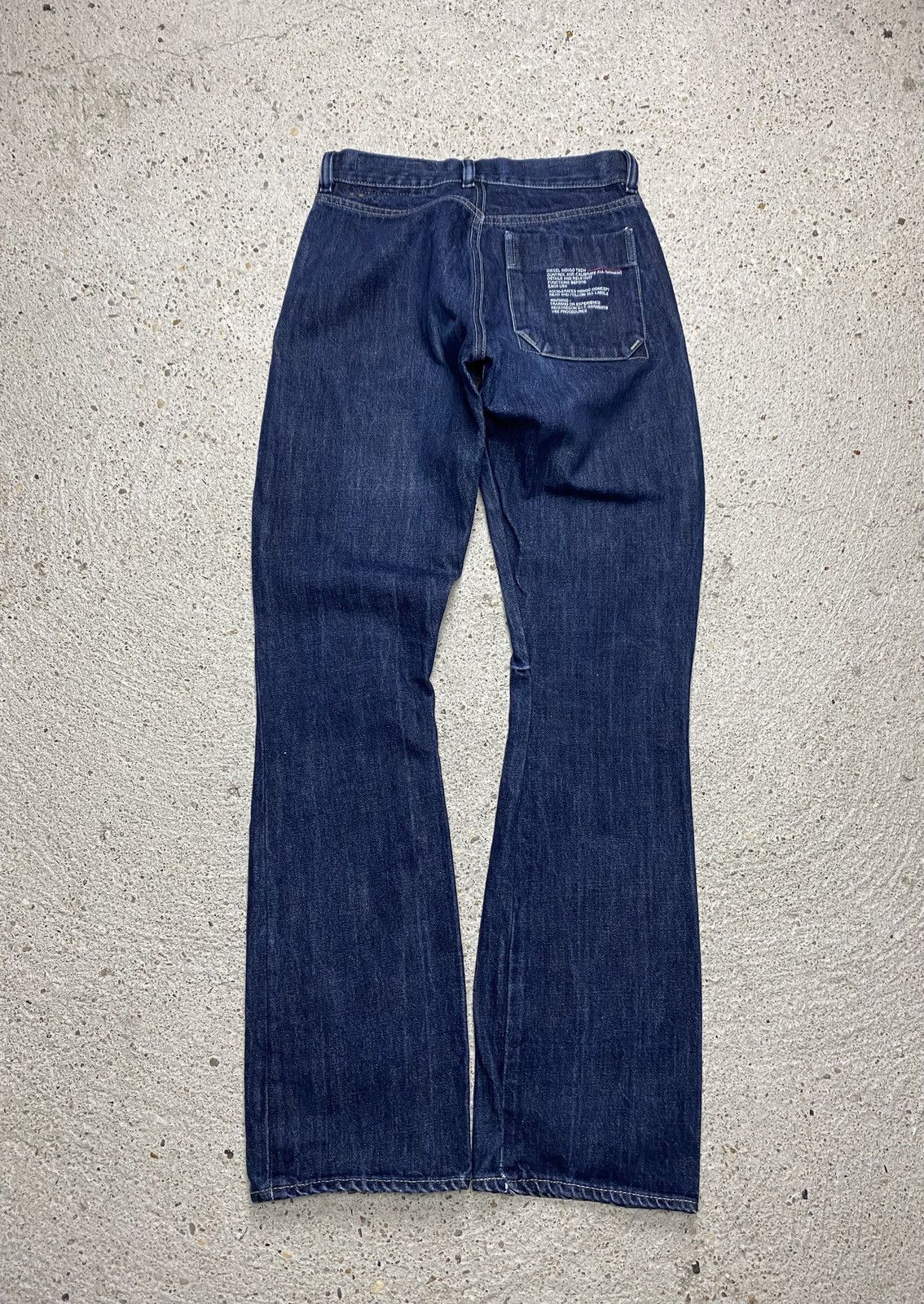 Diesel Diesel vintage dit flared bootcut jeans navy selvedge denim Size 27" / US 4 / IT 40 - 2 Thumbnail