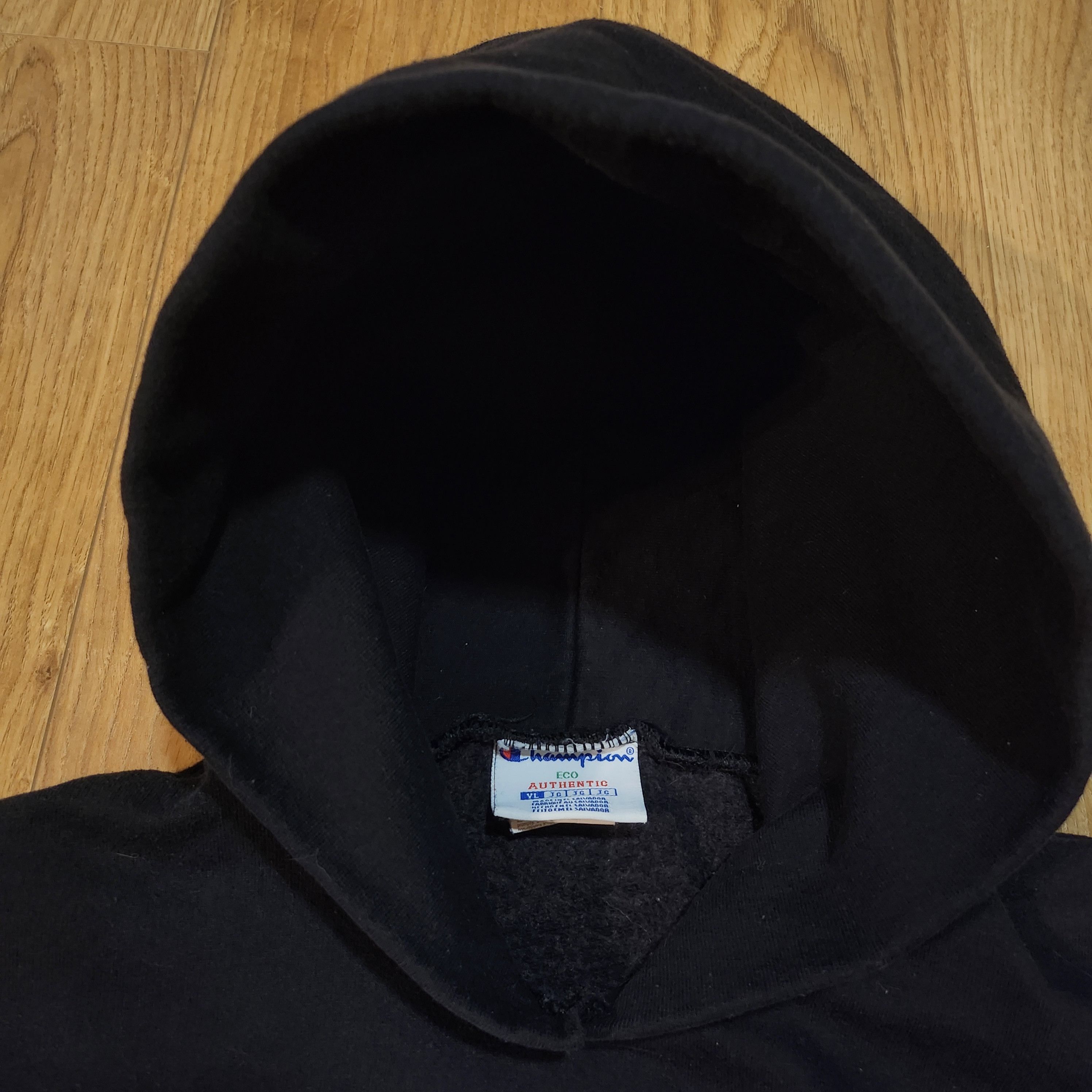 Champion Black Embroidery Basic Hoodie Size US S / EU 44-46 / 1 - 3 Thumbnail
