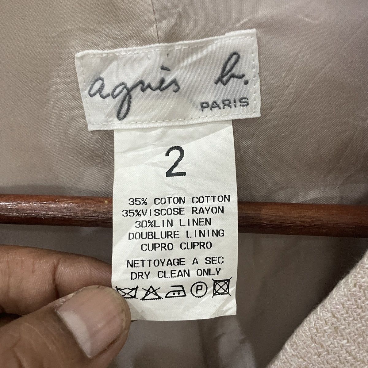 agnes b. Vintage Agnes B Paris Jacket Size L / US 10 / IT 46 - 5 Thumbnail