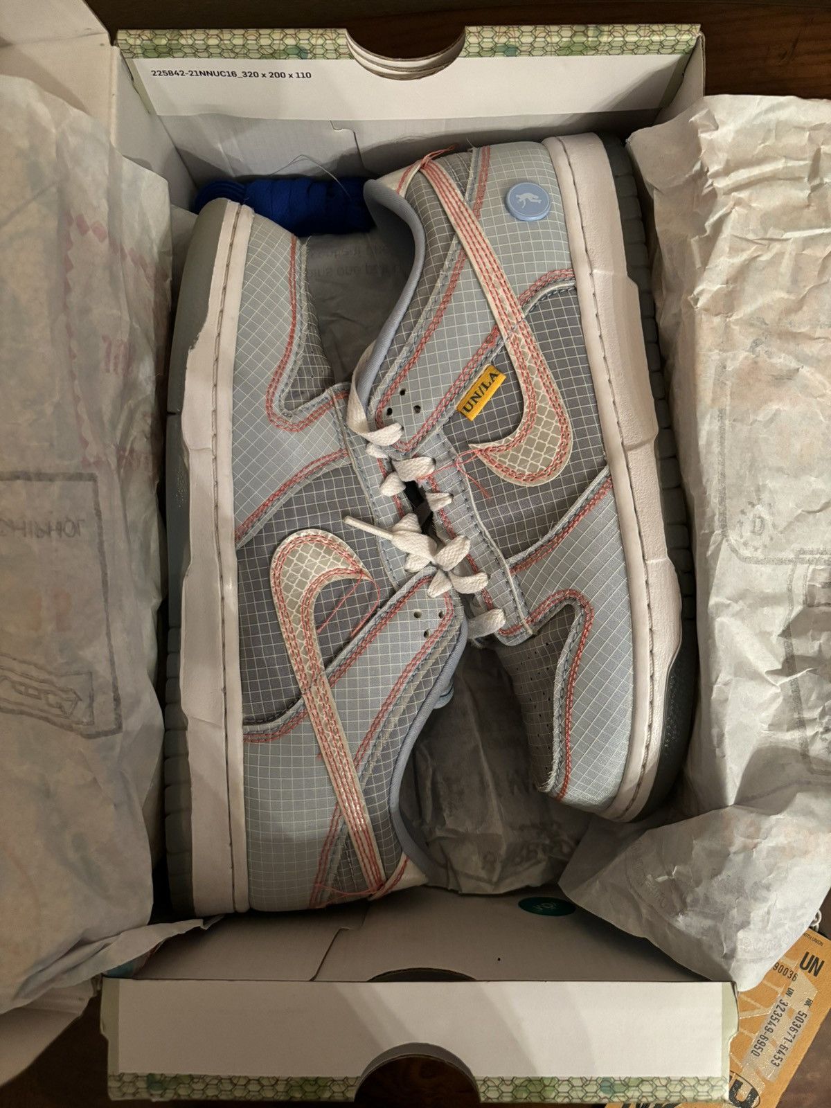 Nike × Union LA Union LA x Dunk Low ‘Passport Pack - Argon’ Size US 7.5 / EU 40-41 - 7 Thumbnail
