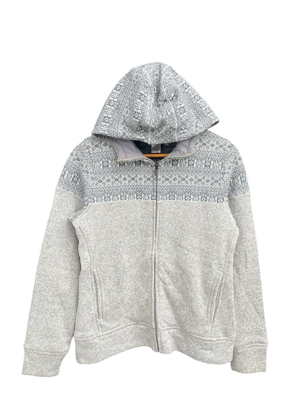 Patagonia Vintage Patagonia Zipper Hoodie Nice Design Size S / US 4 / IT 40 - 1 Thumbnail